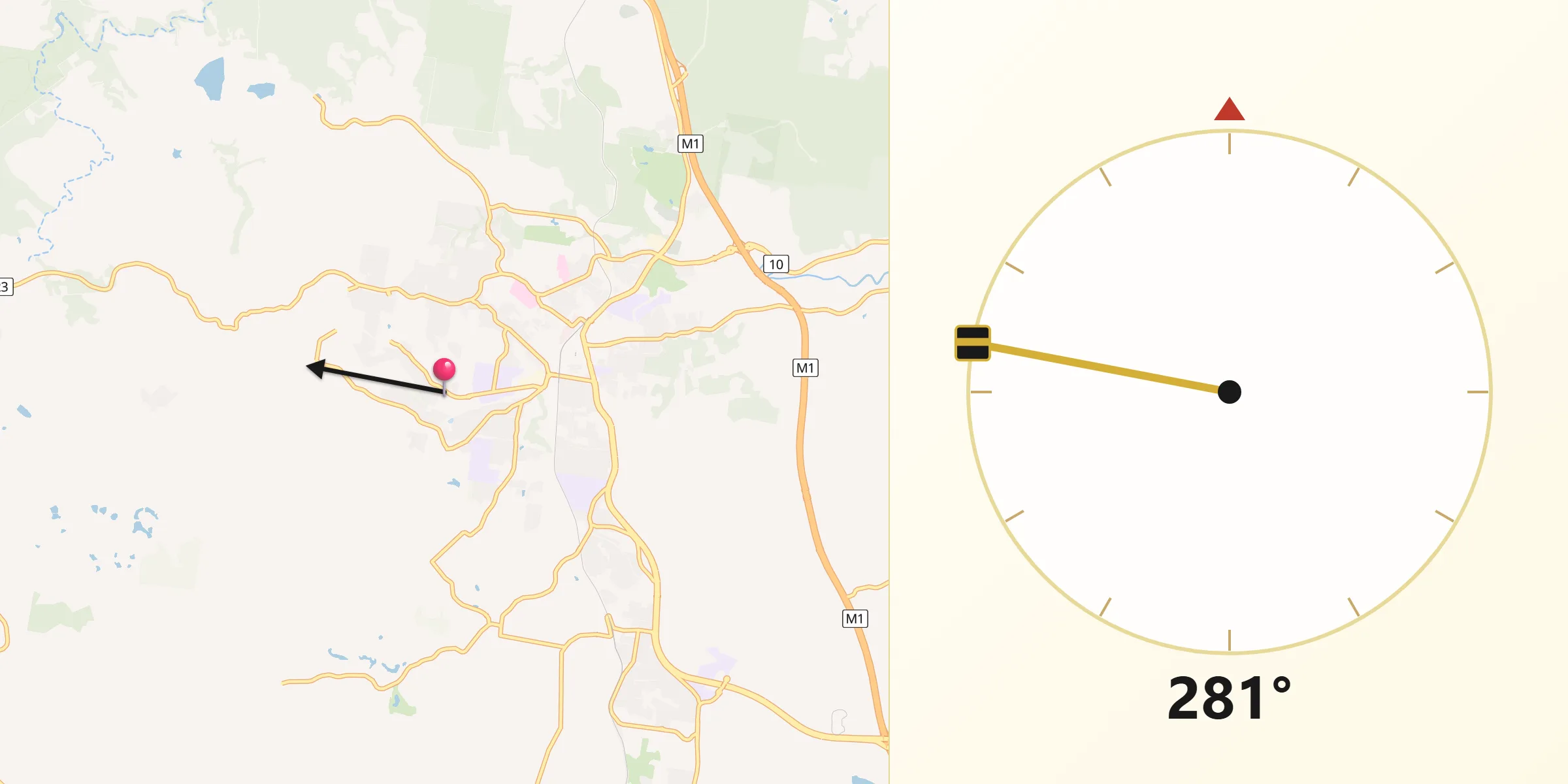 Qibla Direction from Burnside
