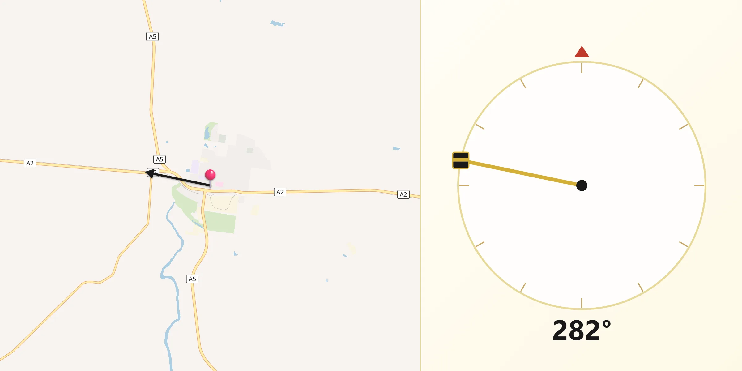 Qibla Direction from Miles