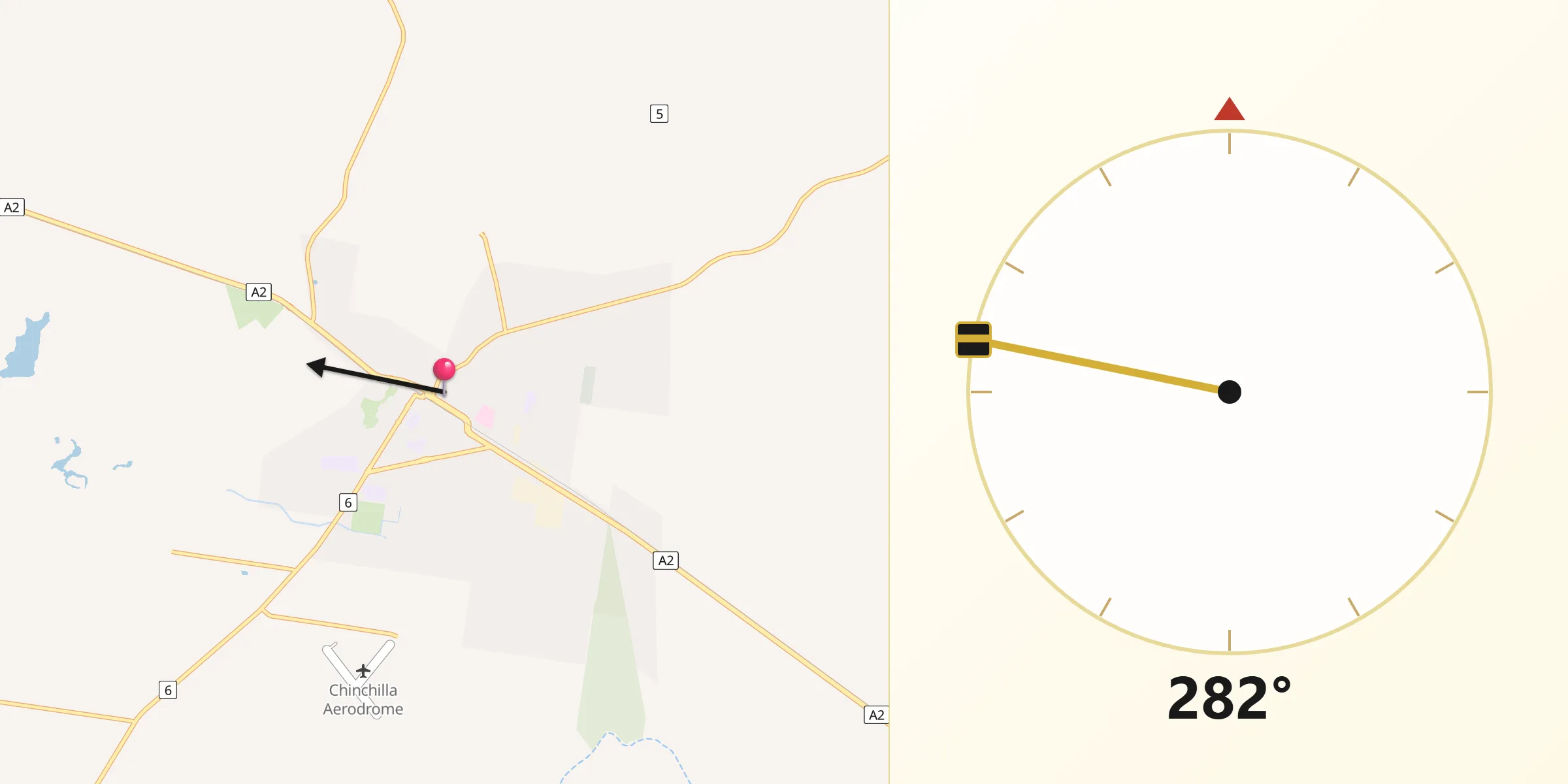 Qibla Direction from Chinchilla