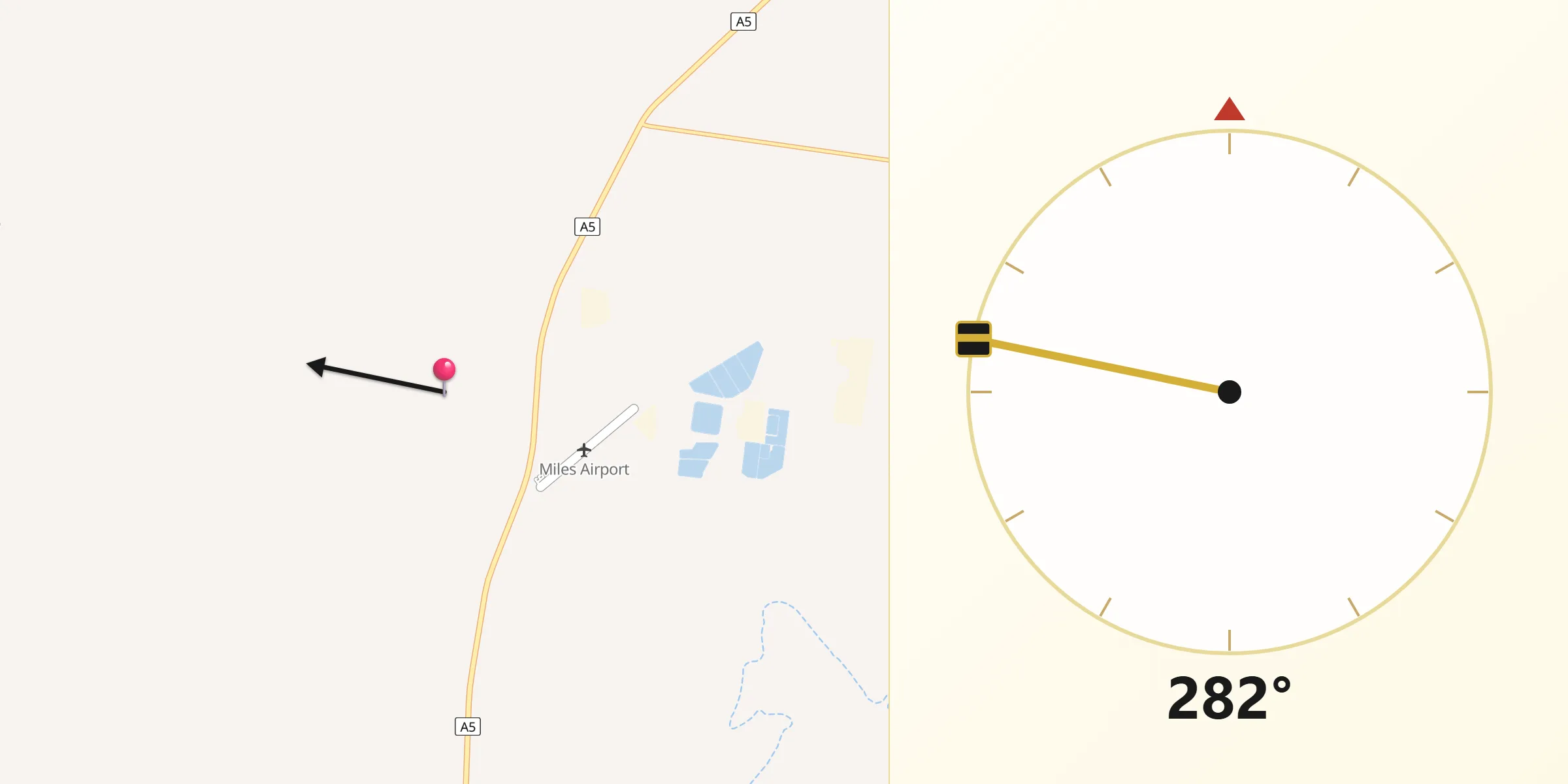 Qibla Direction from Westcourt