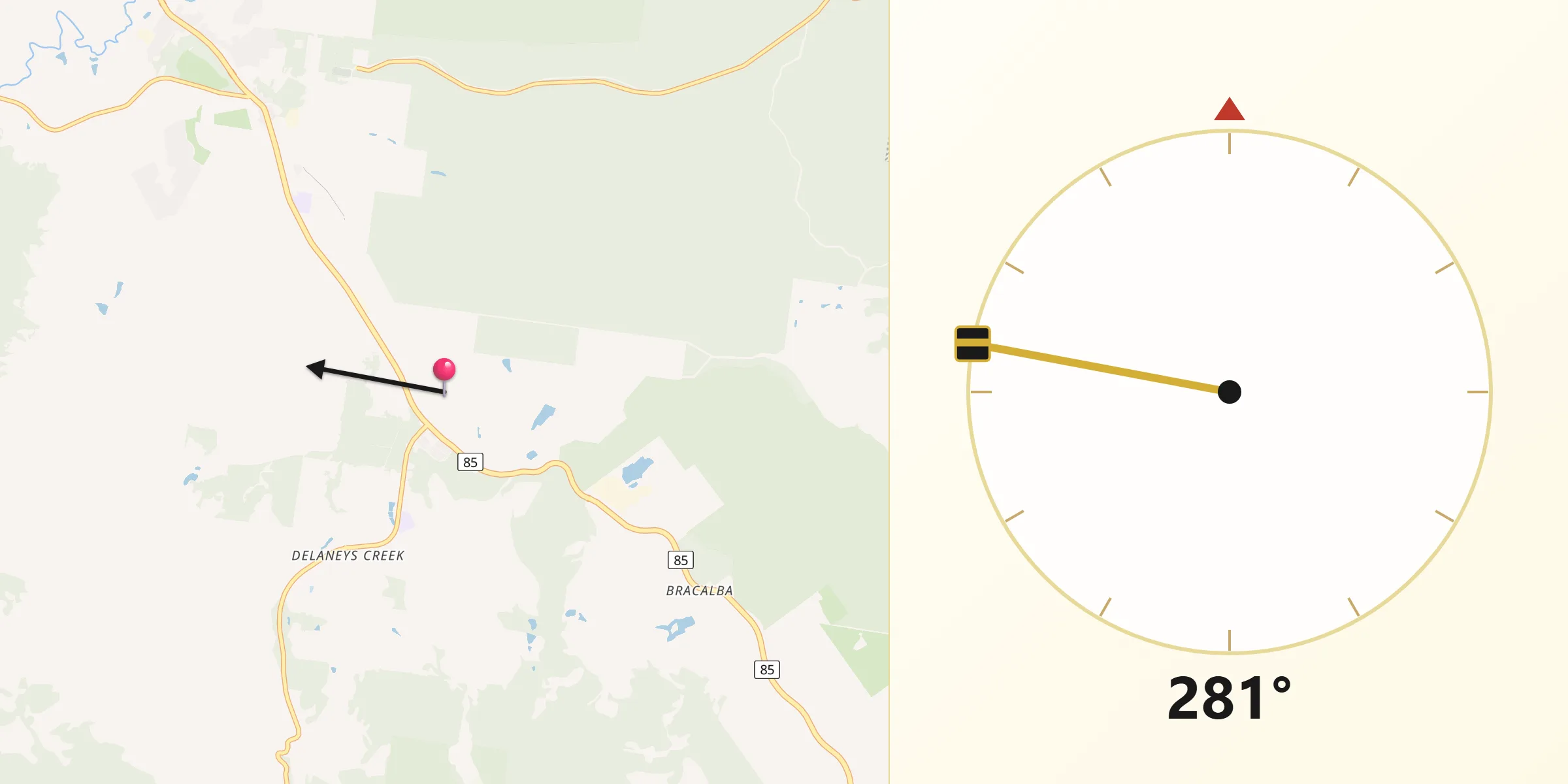 Qibla Direction from D’Aguilar