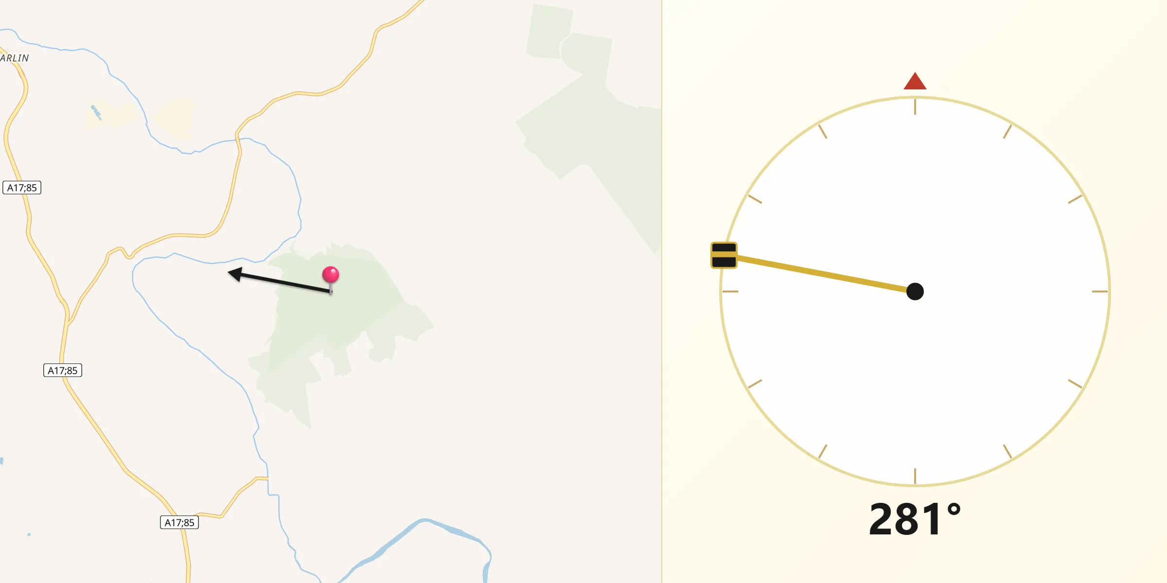 Qibla Direction from Somerset