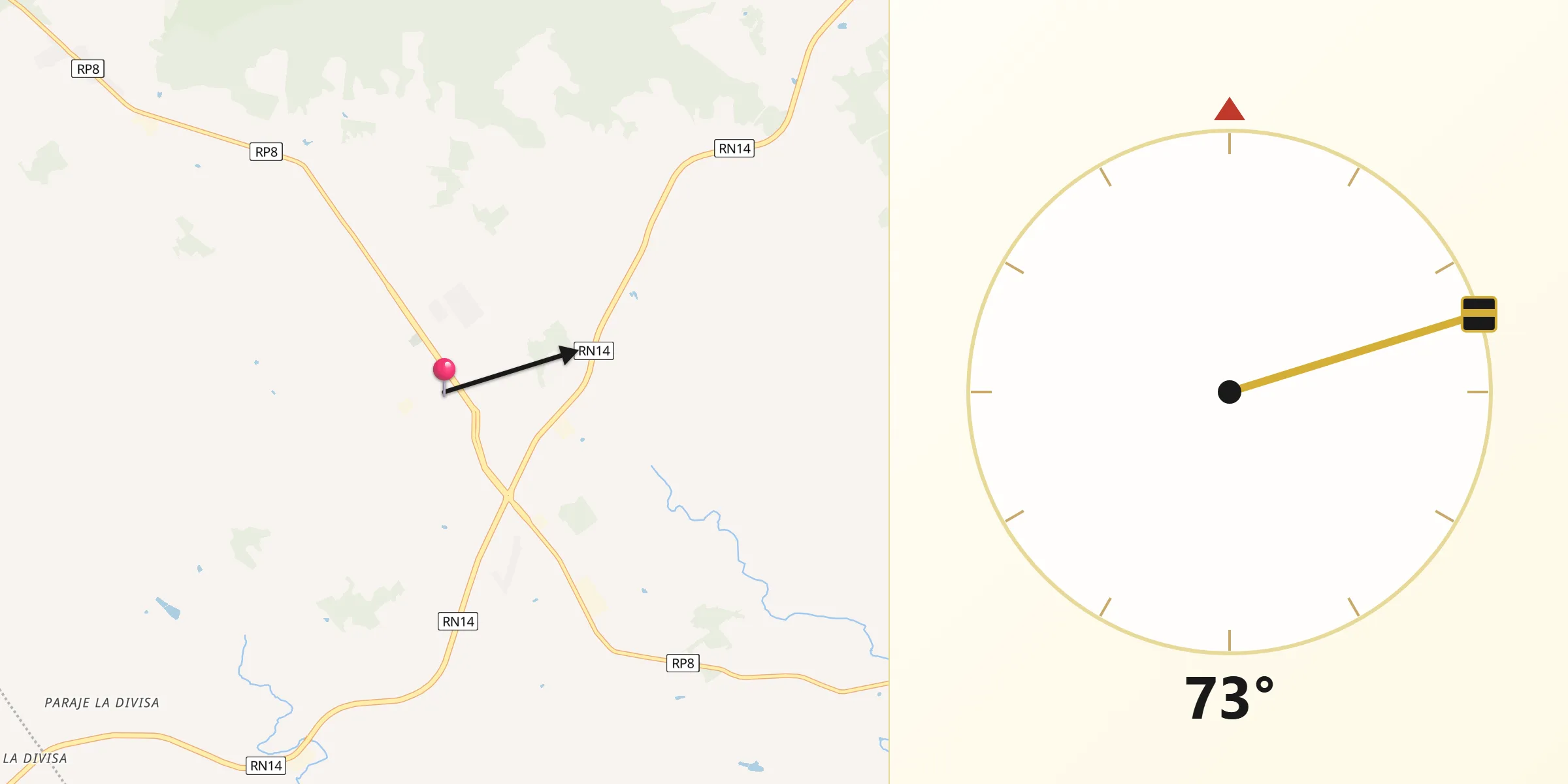 Dirección de la Qibla desde Campo Grande
