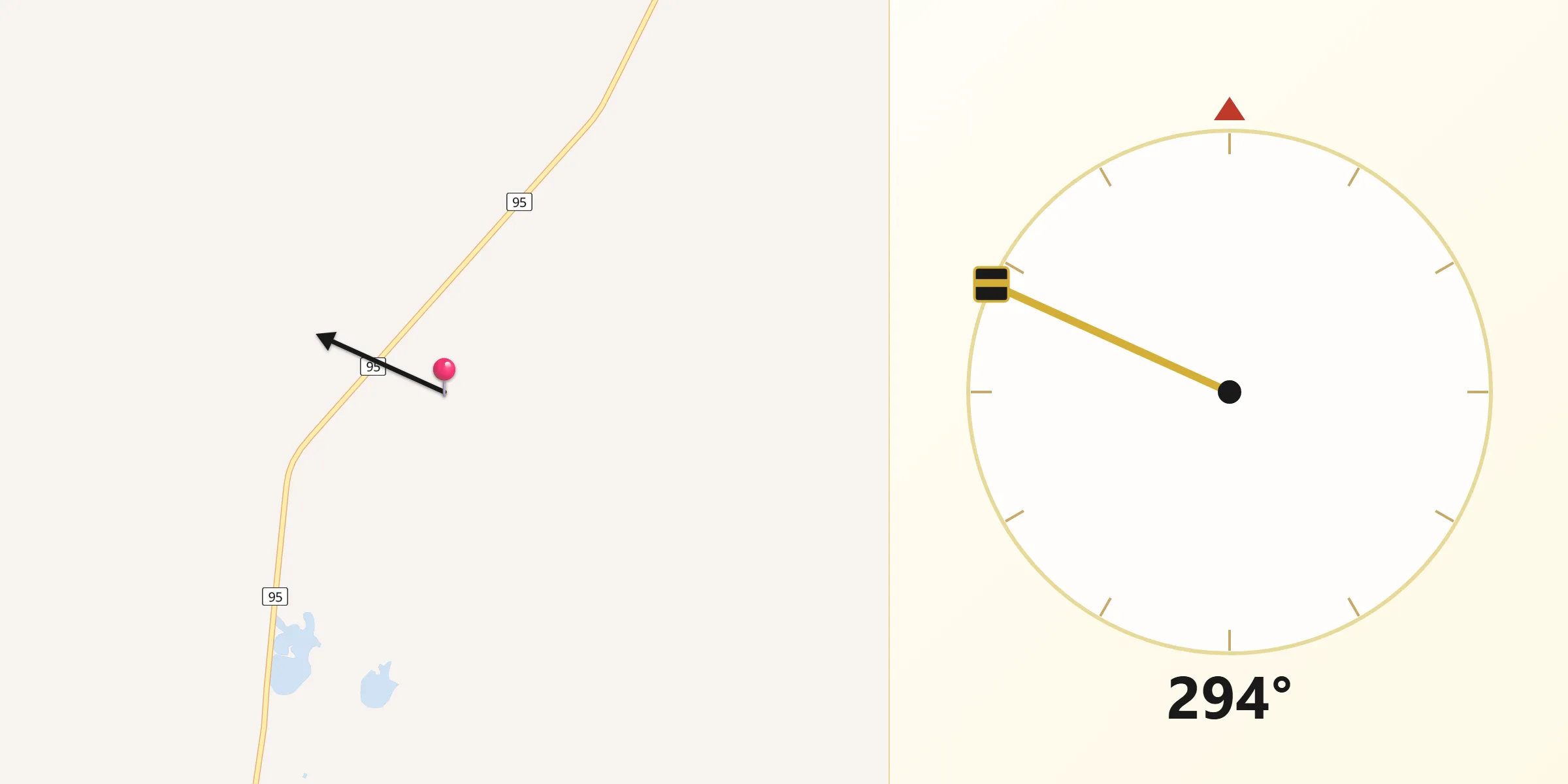 Qibla Direction from Cue