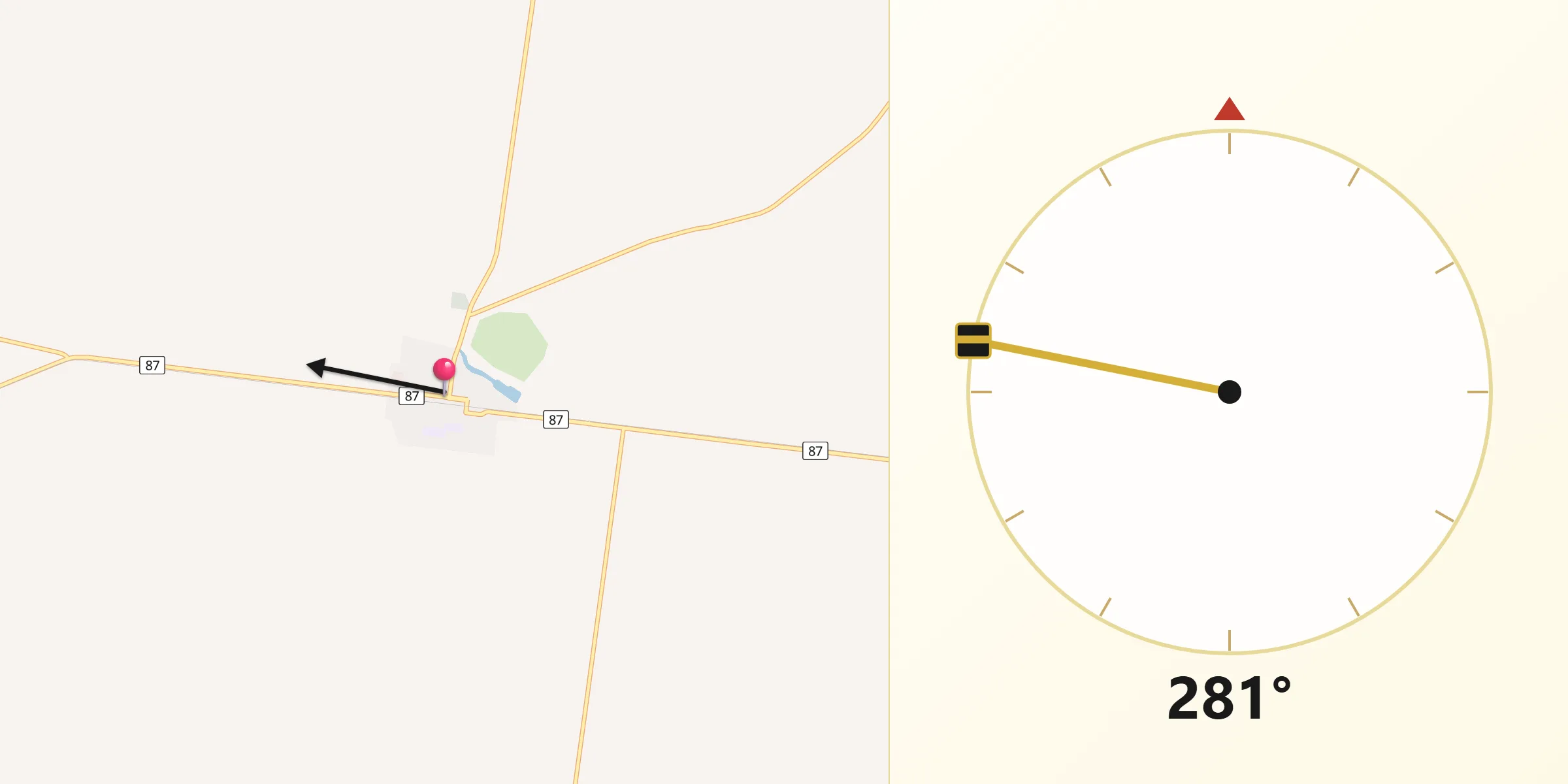 Qibla Direction from Tara