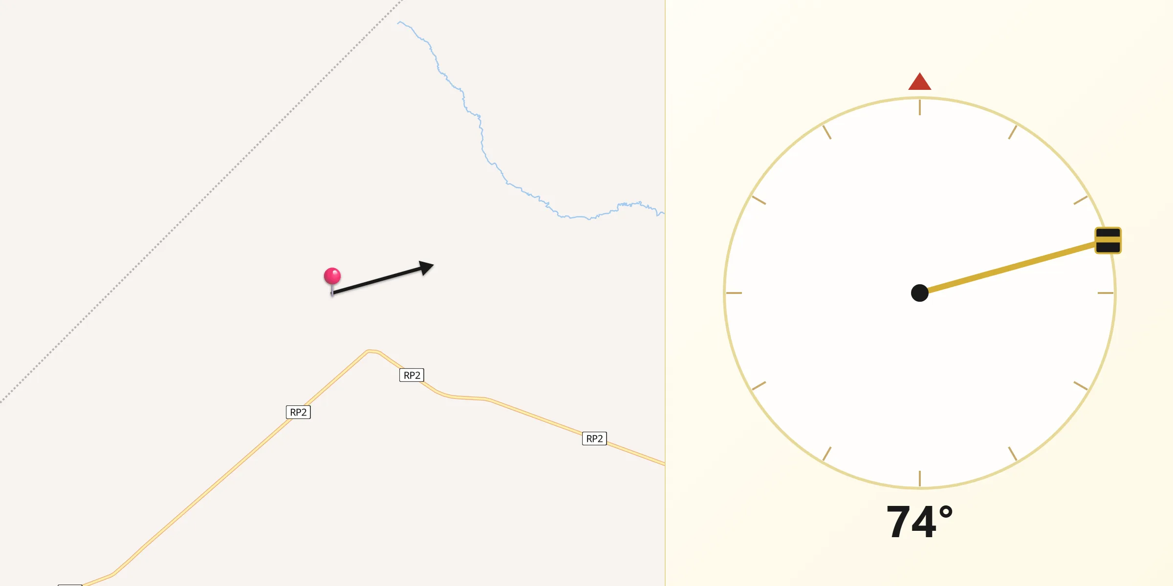 Dirección de la Qibla desde Departamento de Libertad