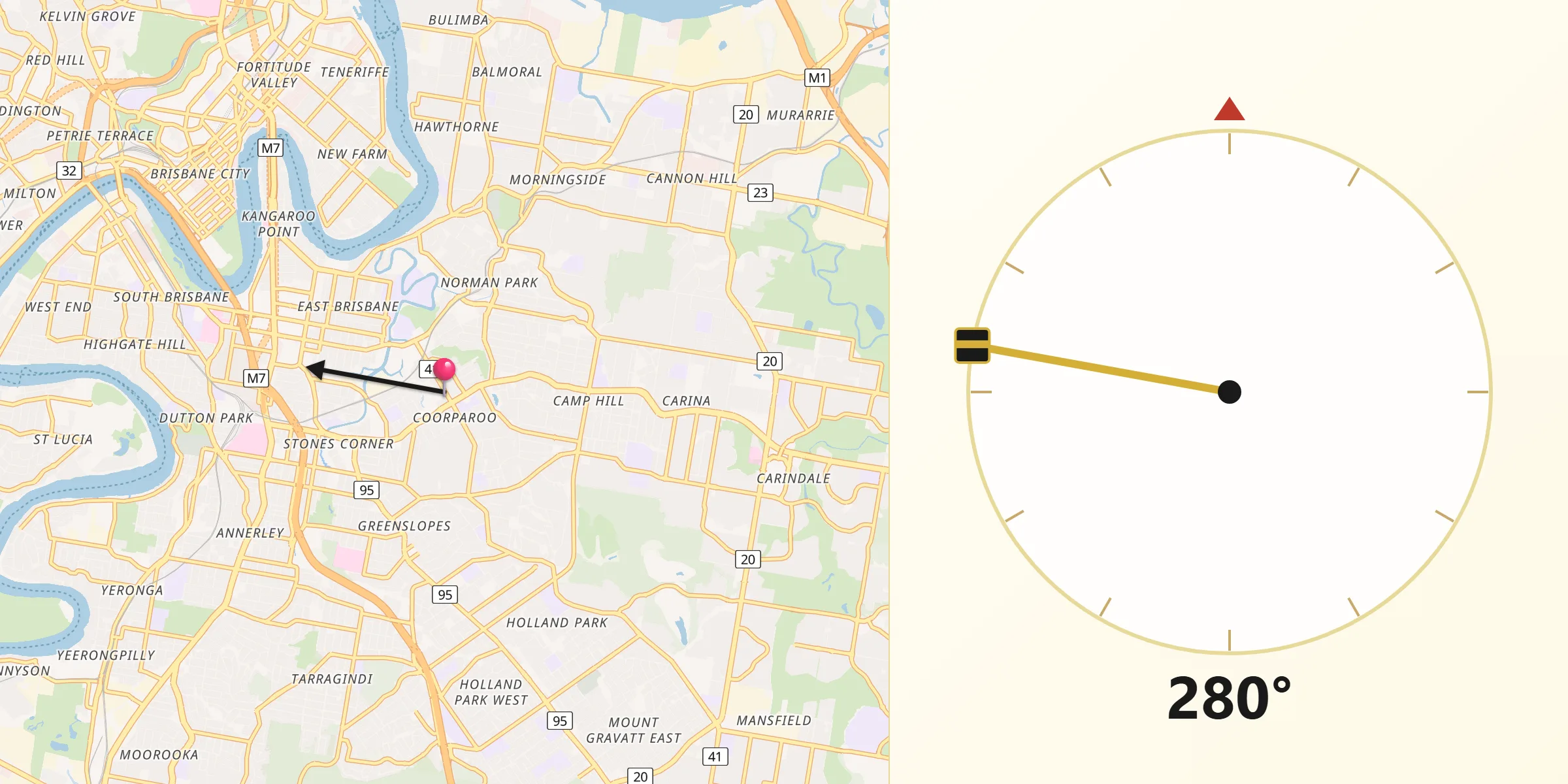 Qibla Direction from Coorparoo