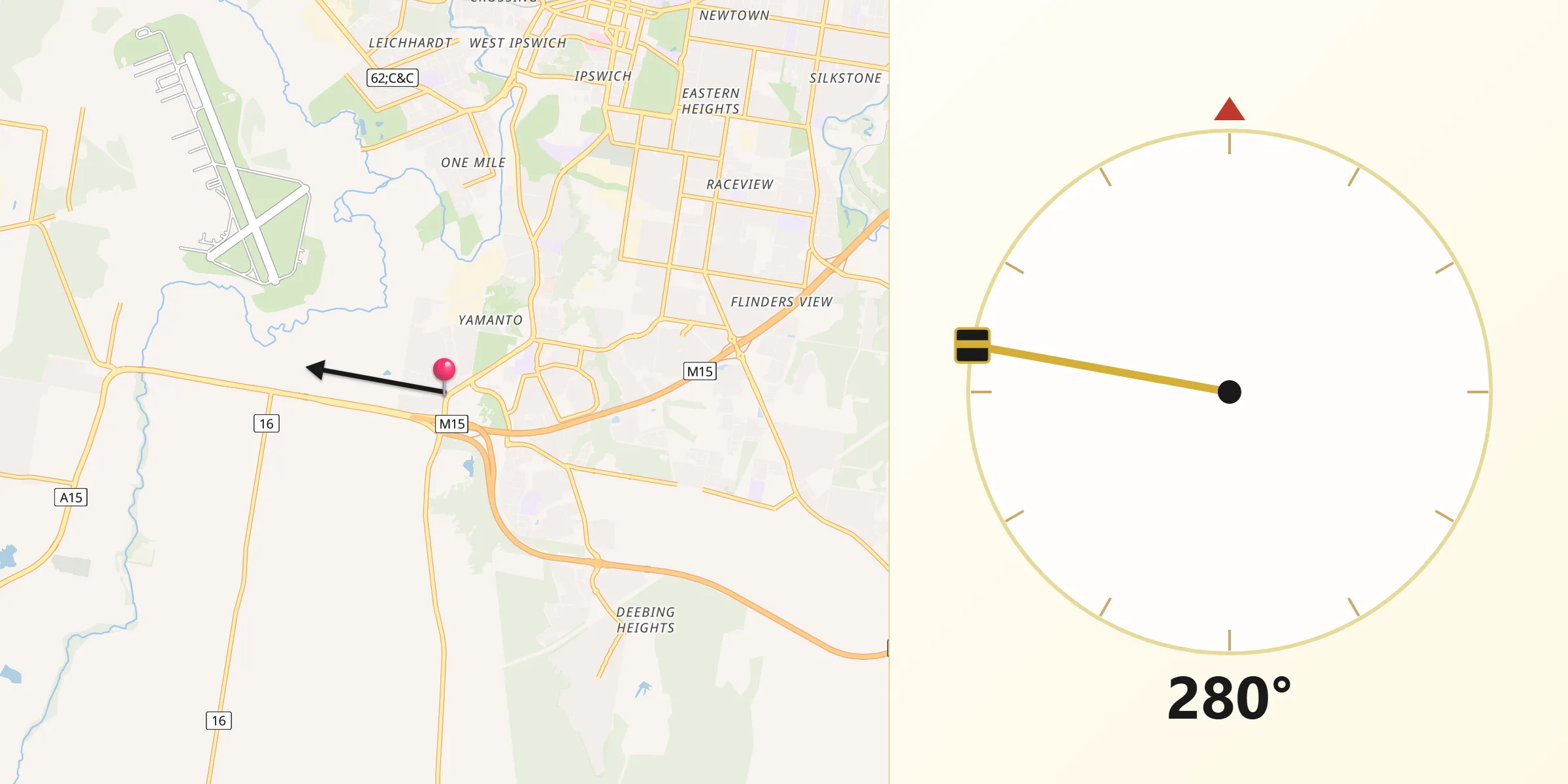 Qibla Direction from Yamanto