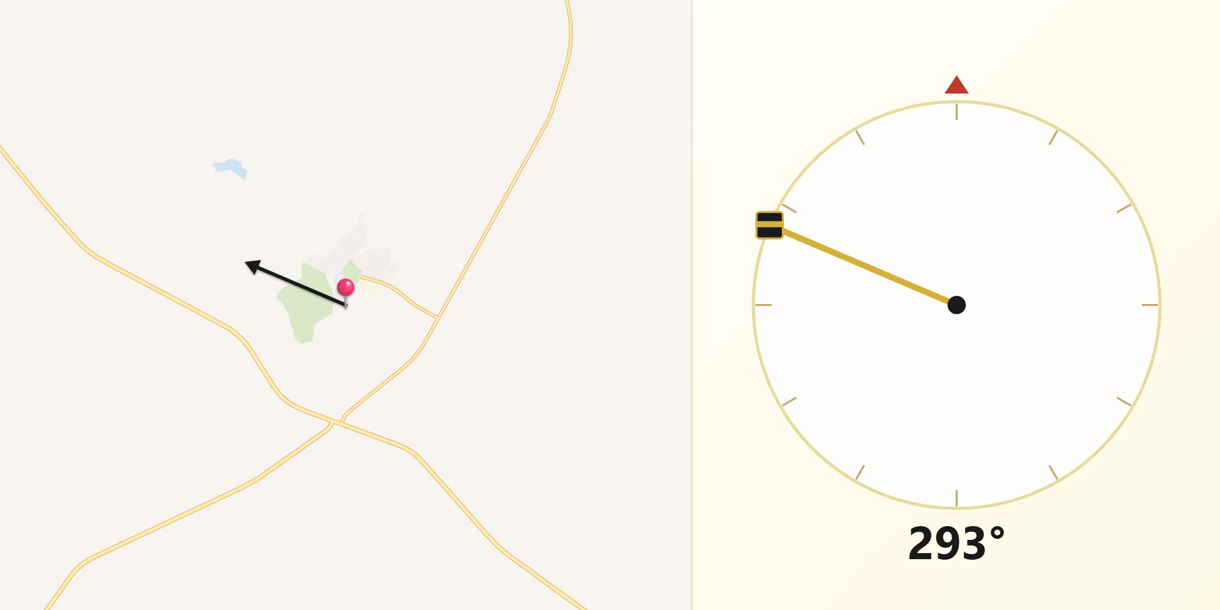 Qibla Direction from Leinster