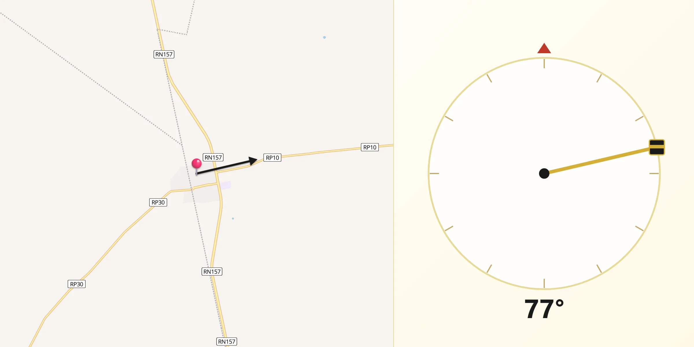 Dirección de la Qibla desde San Pedro