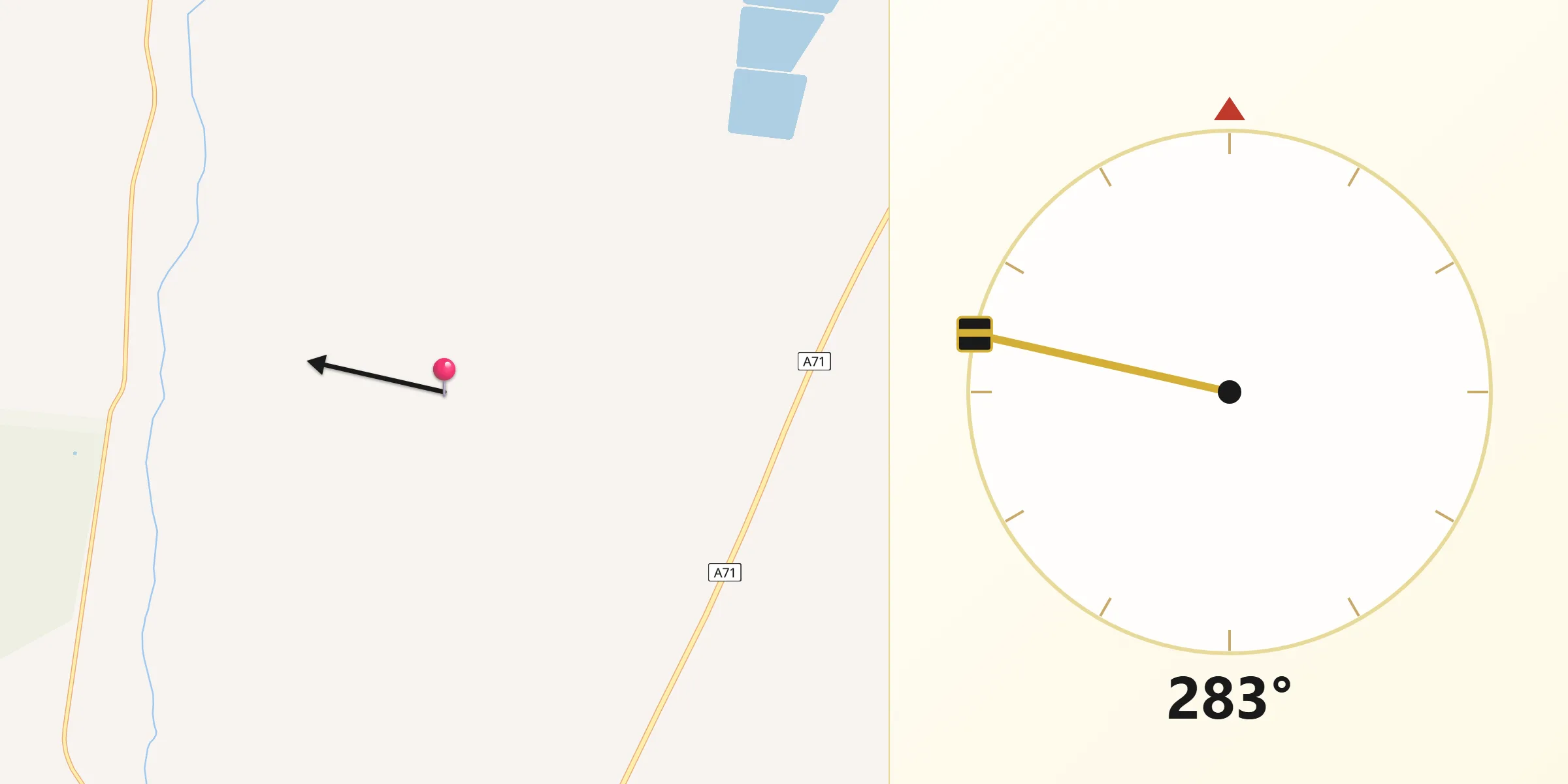 Qibla Direction from Paroo
