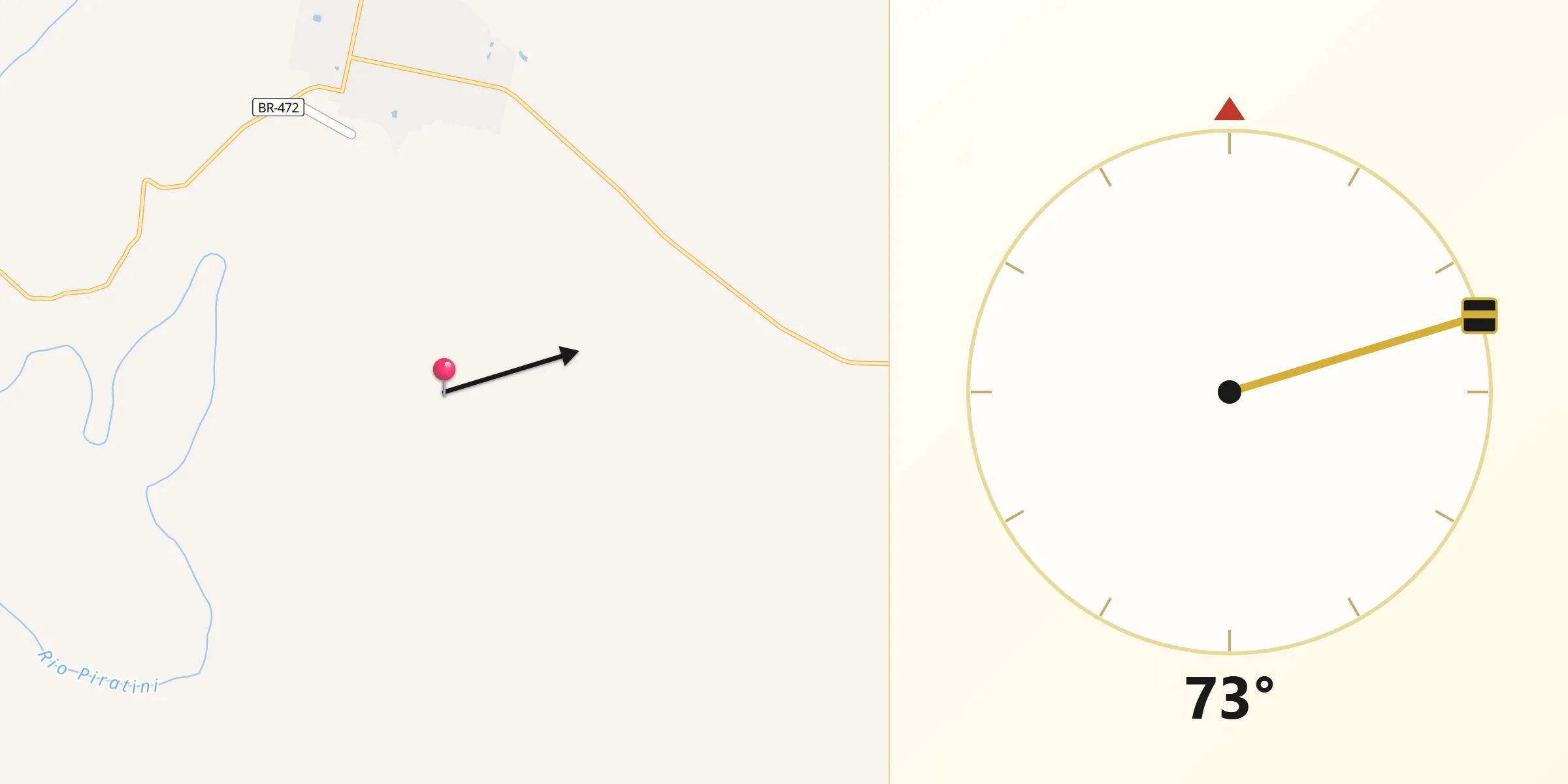 Direção da Qibla a partir de São Nicolau