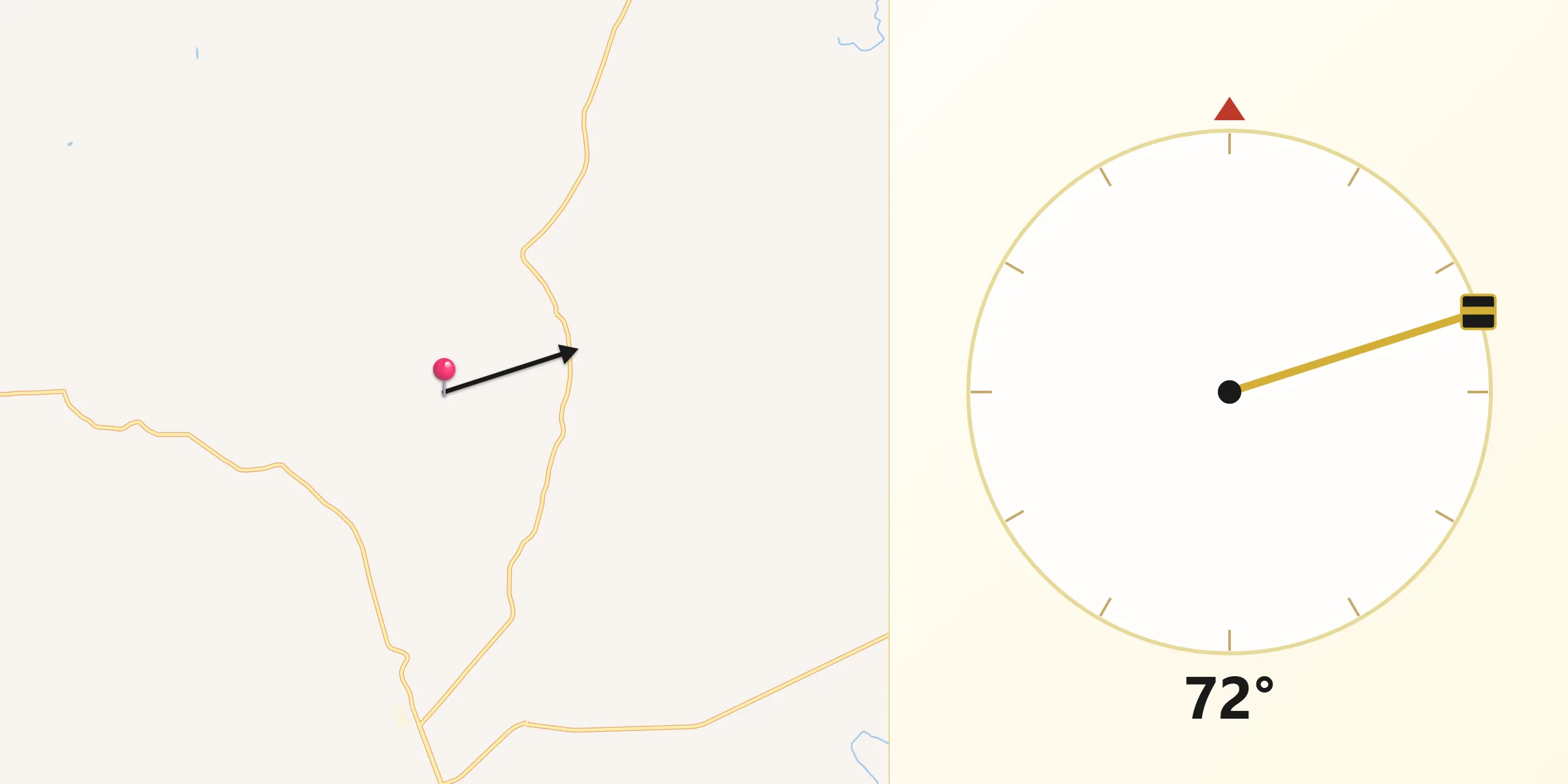 Direção da Qibla a partir de Colorado