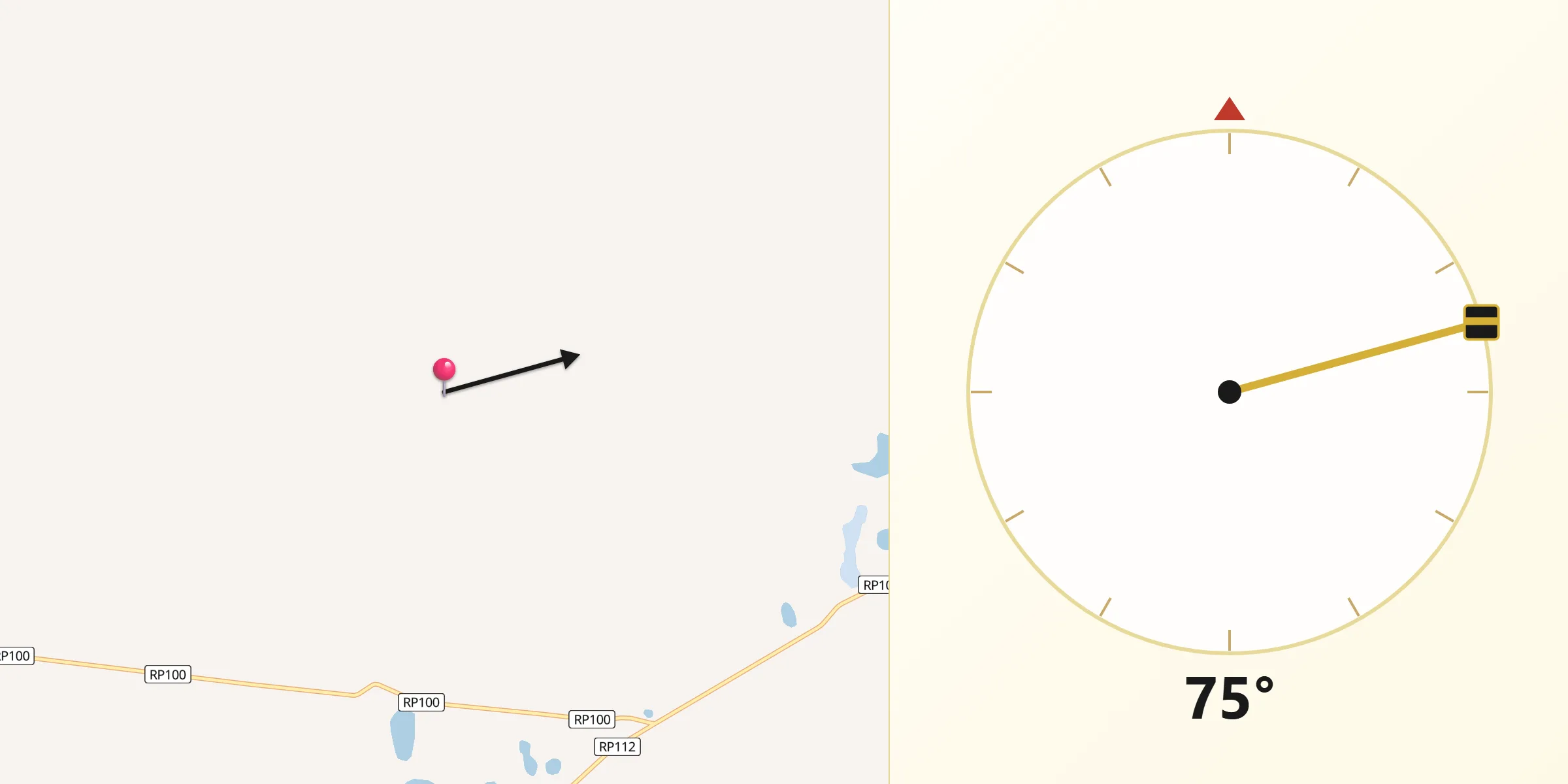 Dirección de la Qibla desde Departamento de Bella Vista