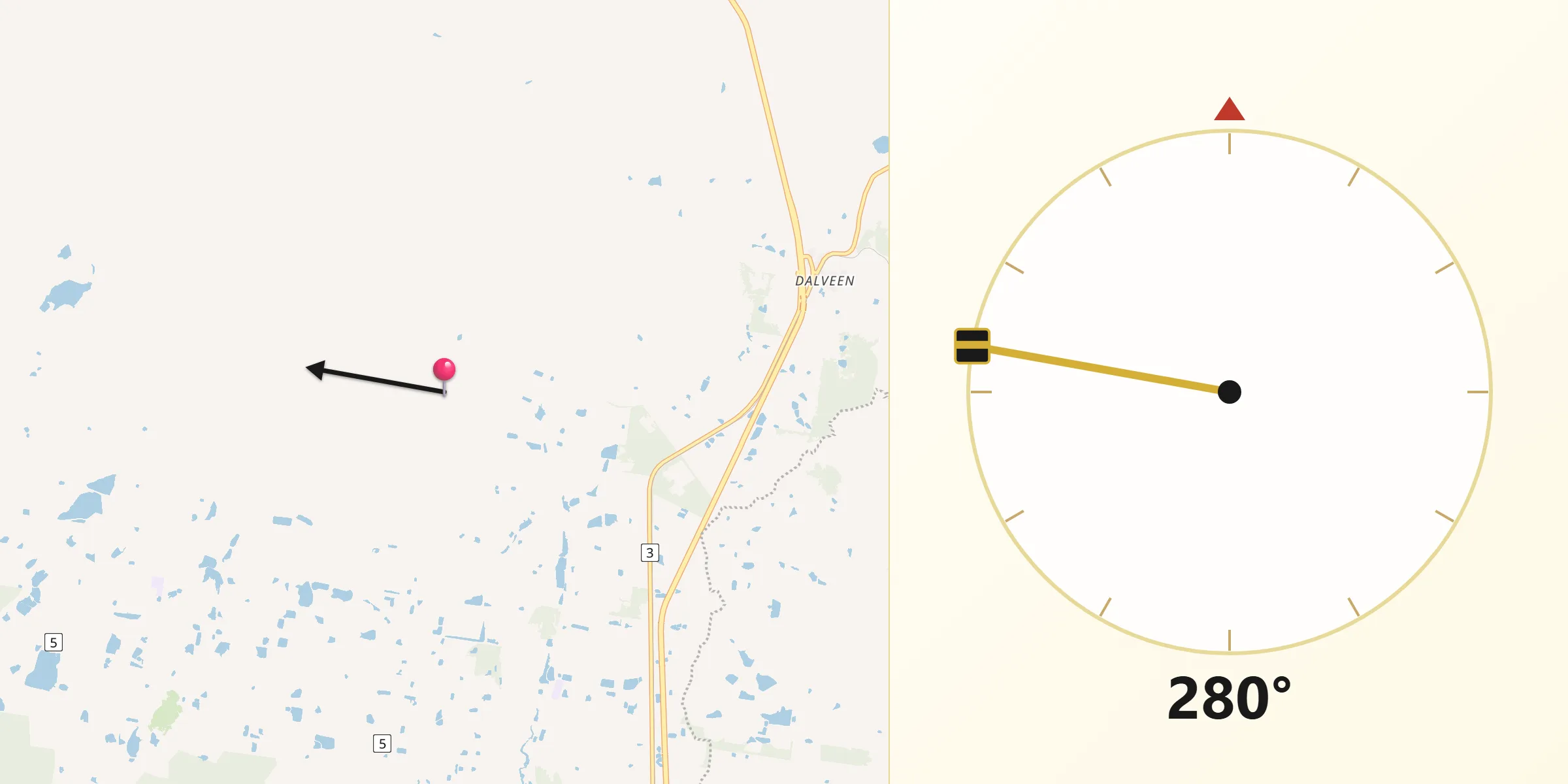 Qibla Direction from Southern Downs
