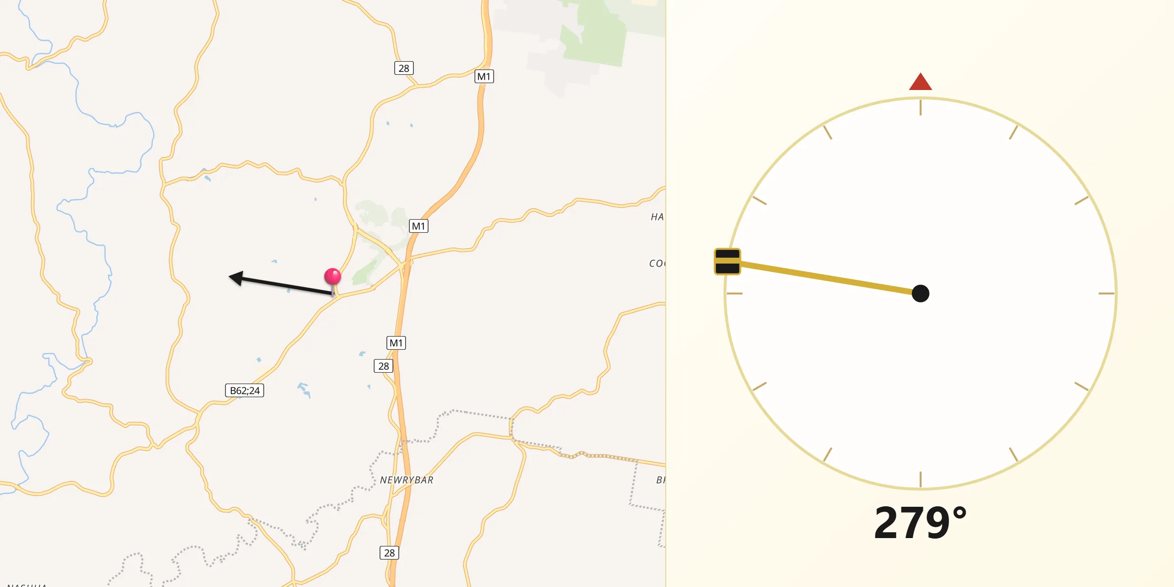 Qibla Direction from Bangalow