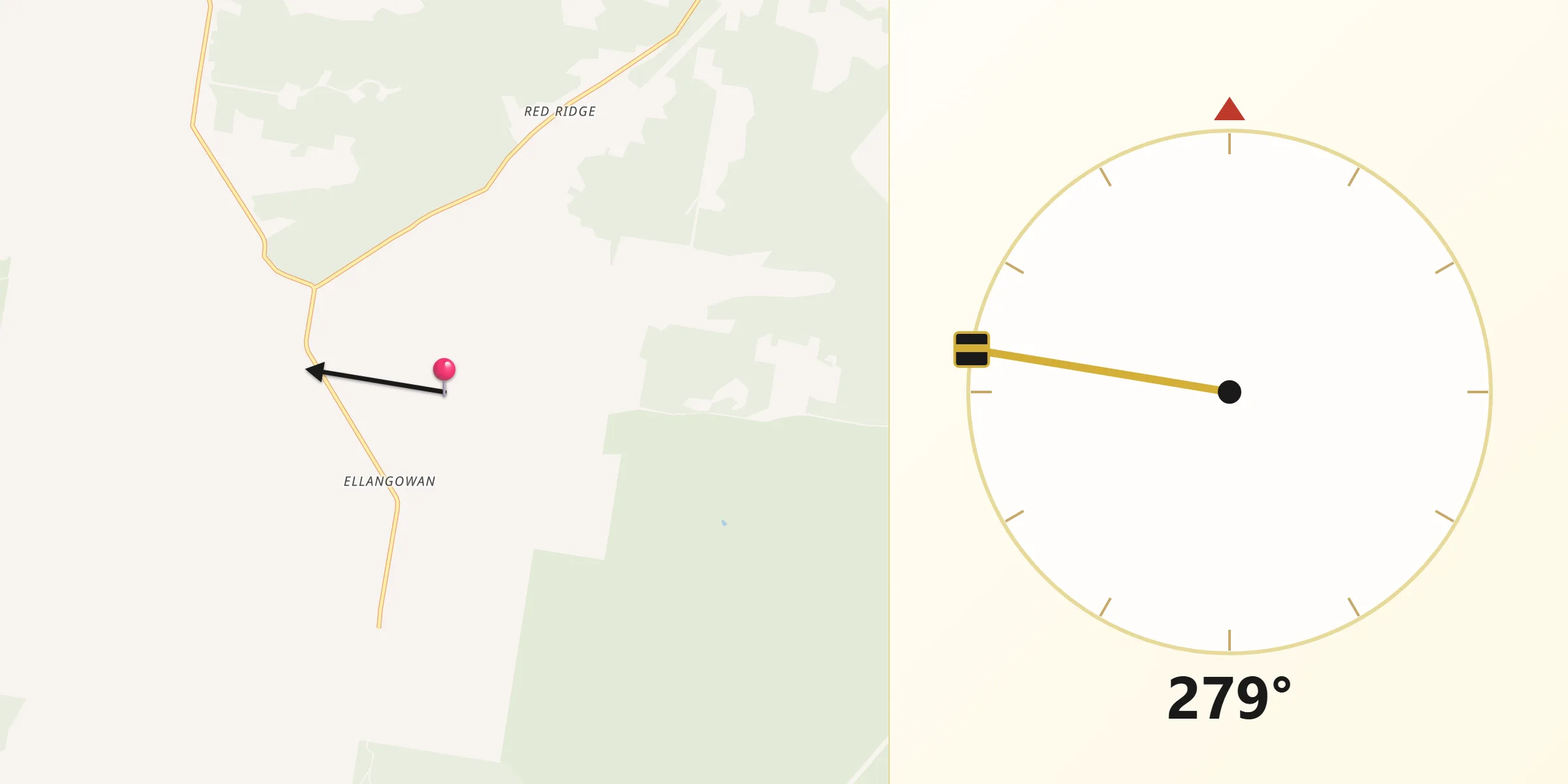Qibla Direction from Richmond Valley