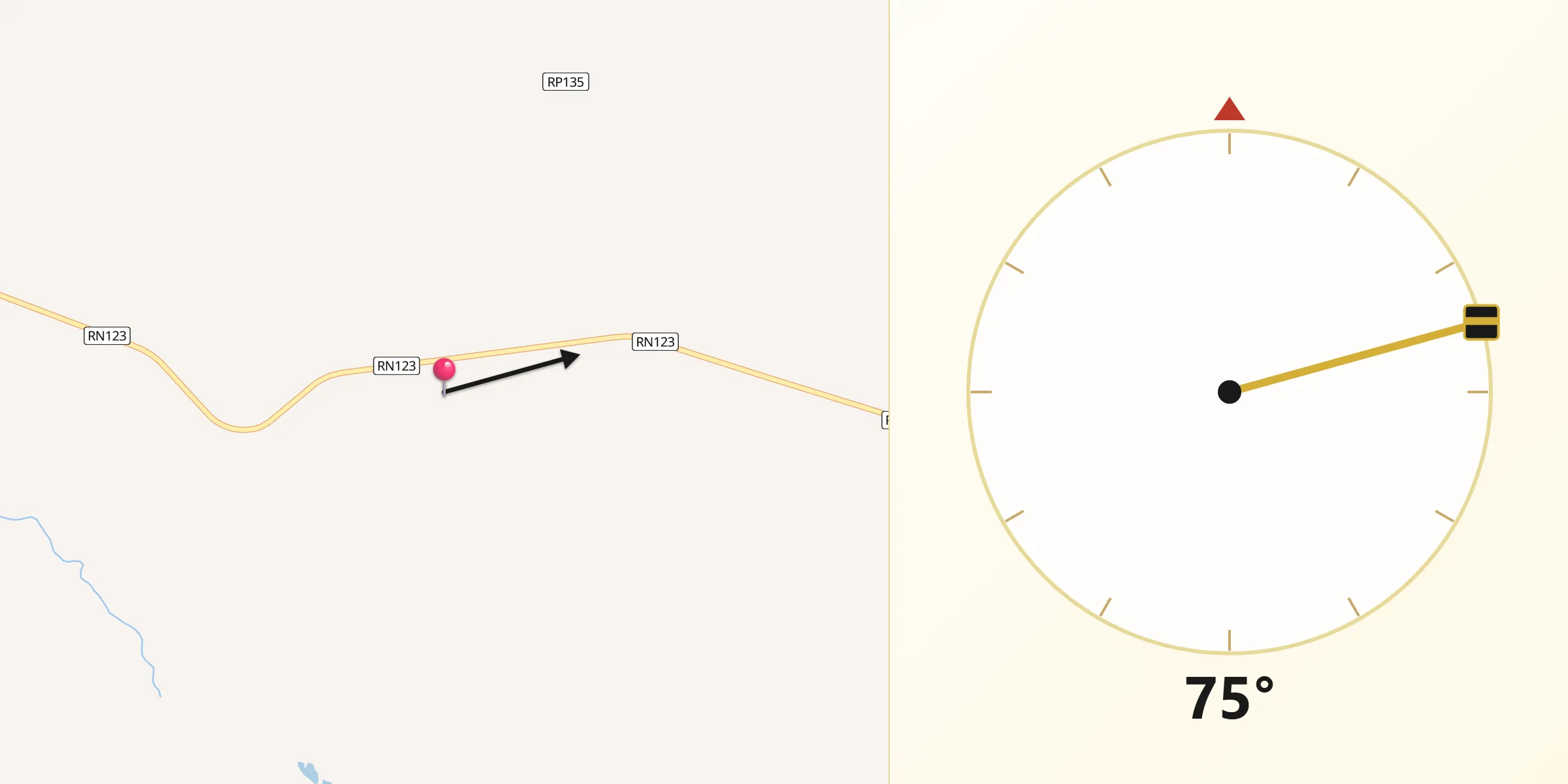 Dirección de la Qibla desde Felipe Yofré