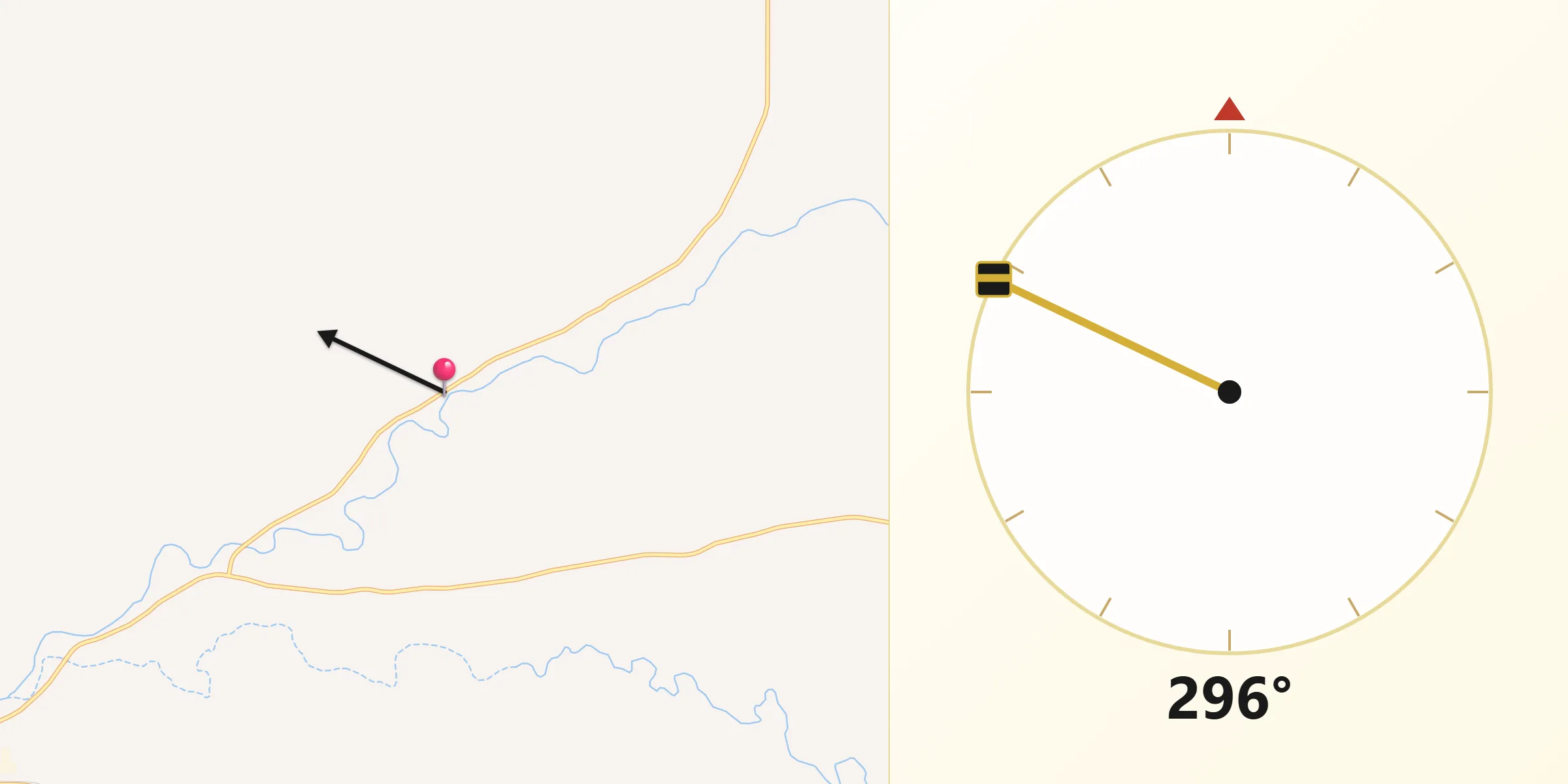 Qibla Direction from Mingenew