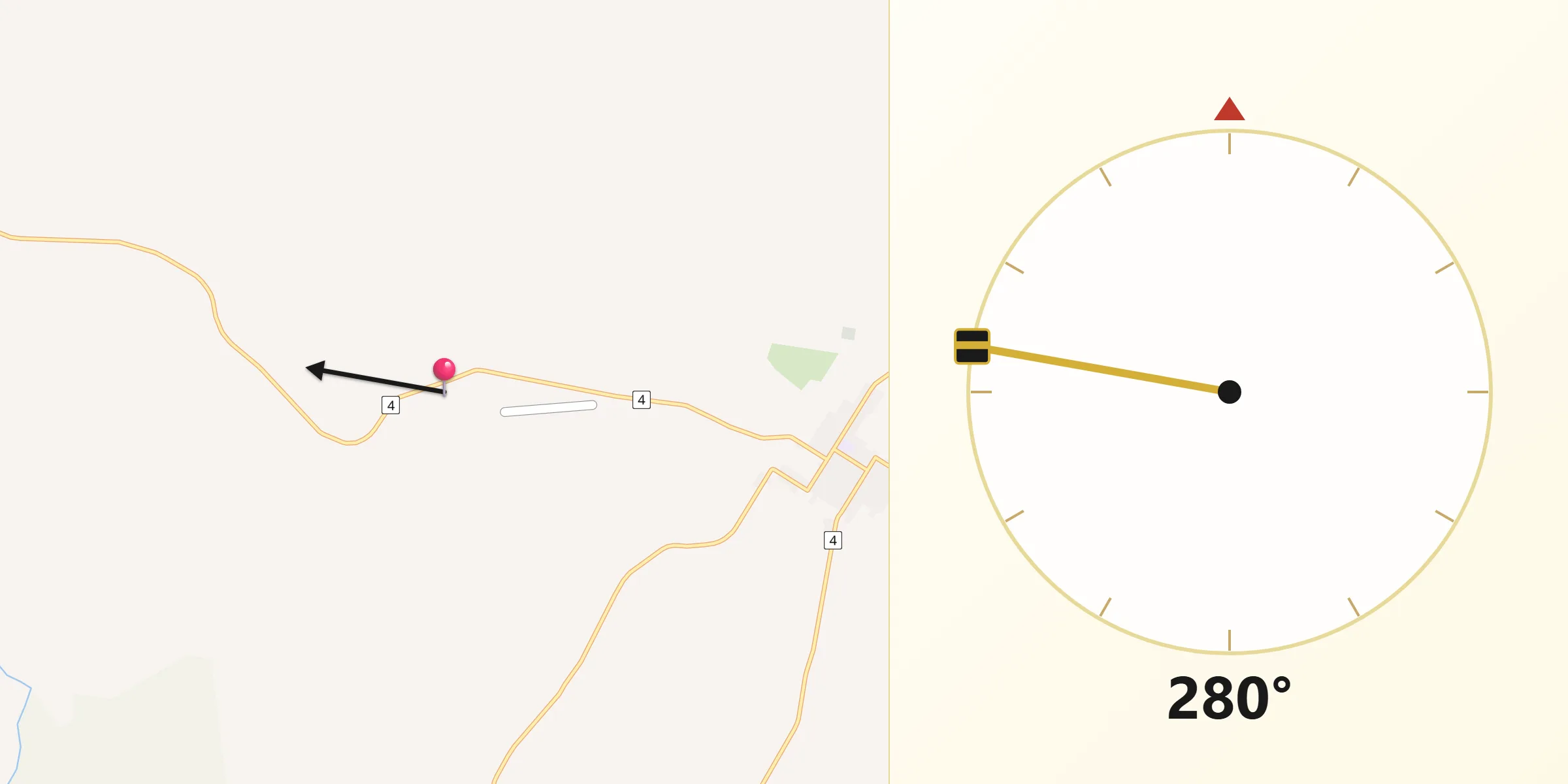 Qibla Direction from Inverell