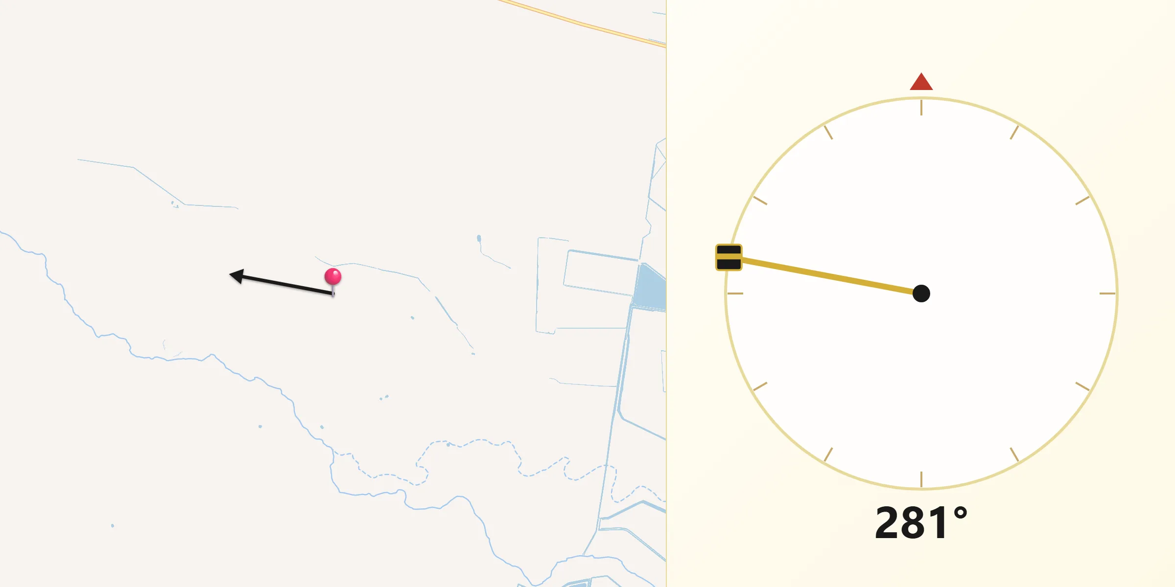 Qibla Direction from Moree Plains