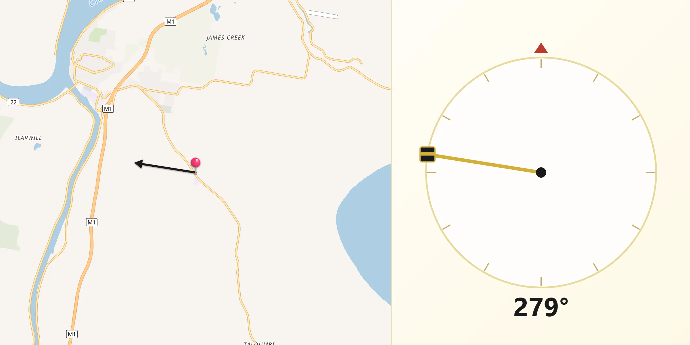 Qibla Direction from Gulmarrad