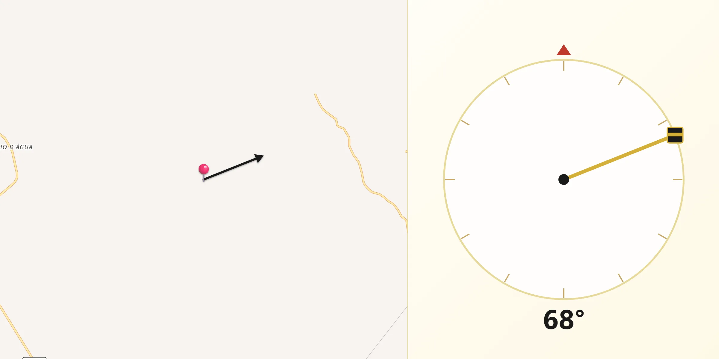 Direção da Qibla a partir de Anajatuba