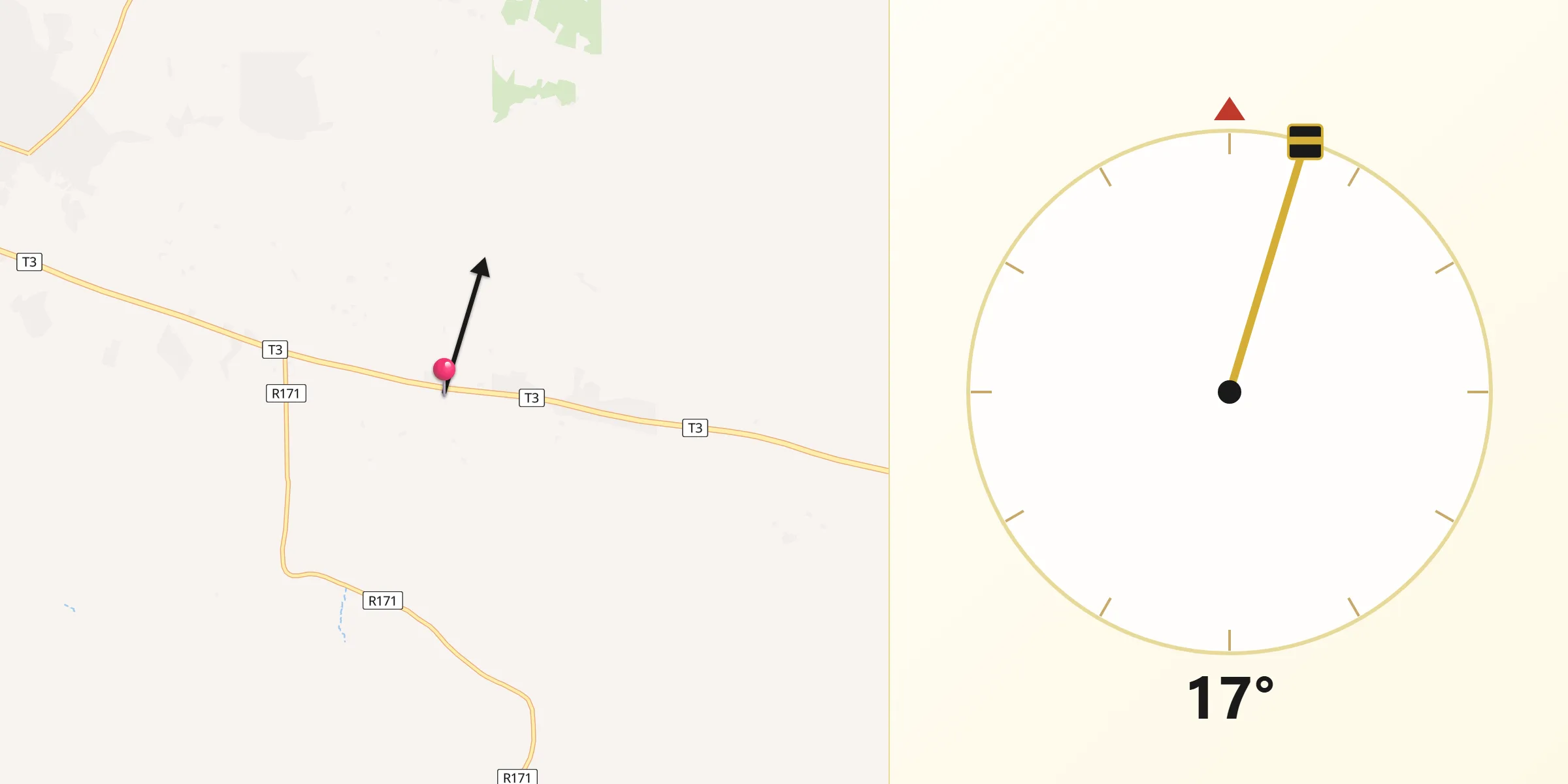 Qibla Direction from Ushirombo