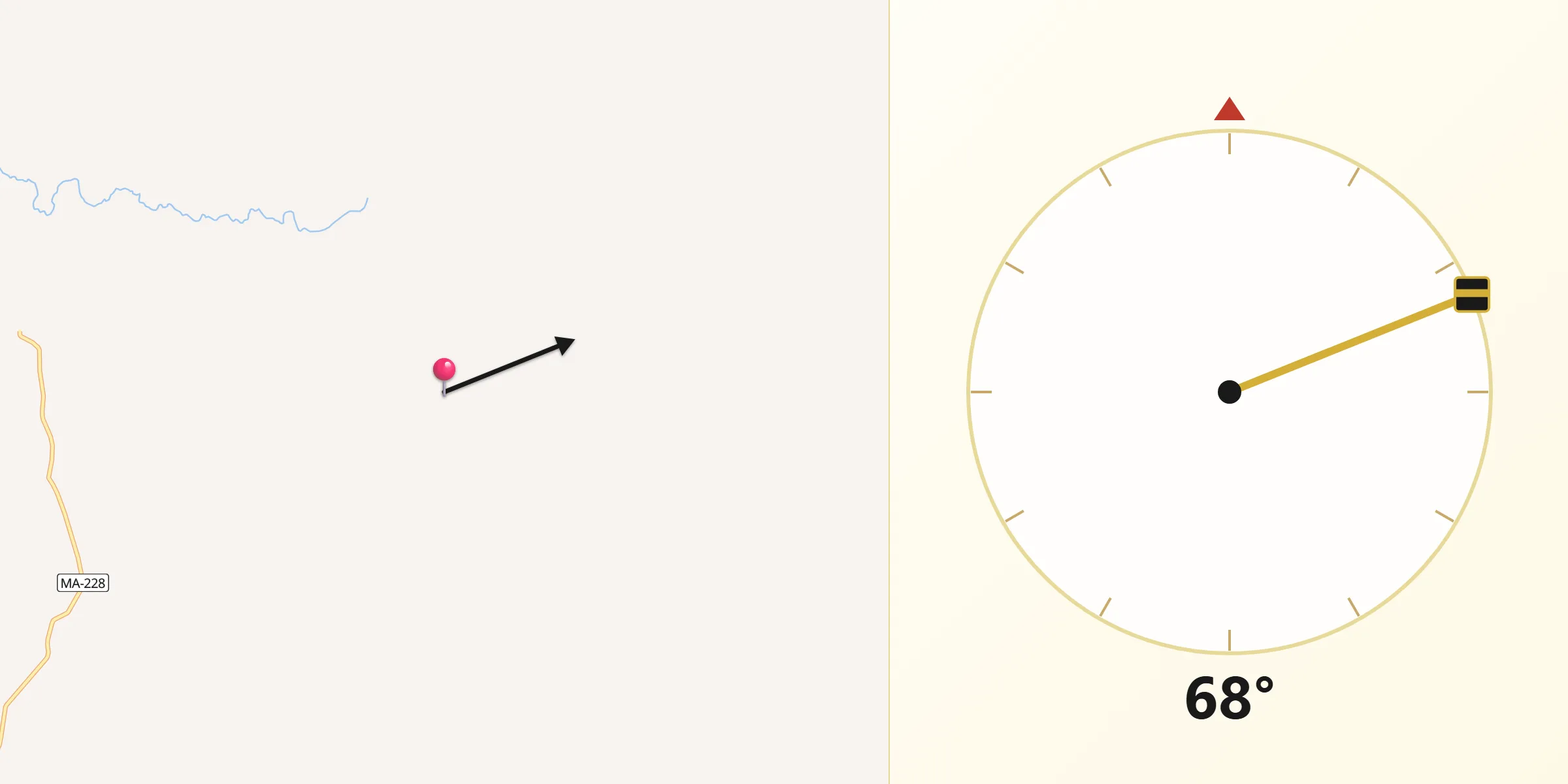 Direção da Qibla a partir de Anapurus