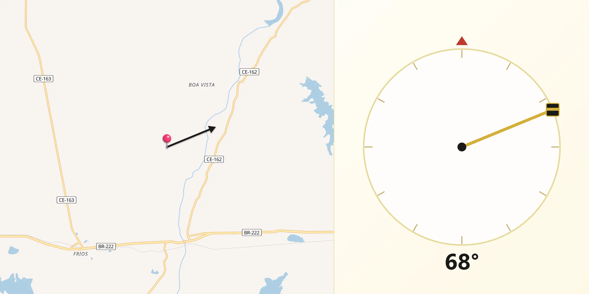Direção da Qibla a partir de São Luís do Curu