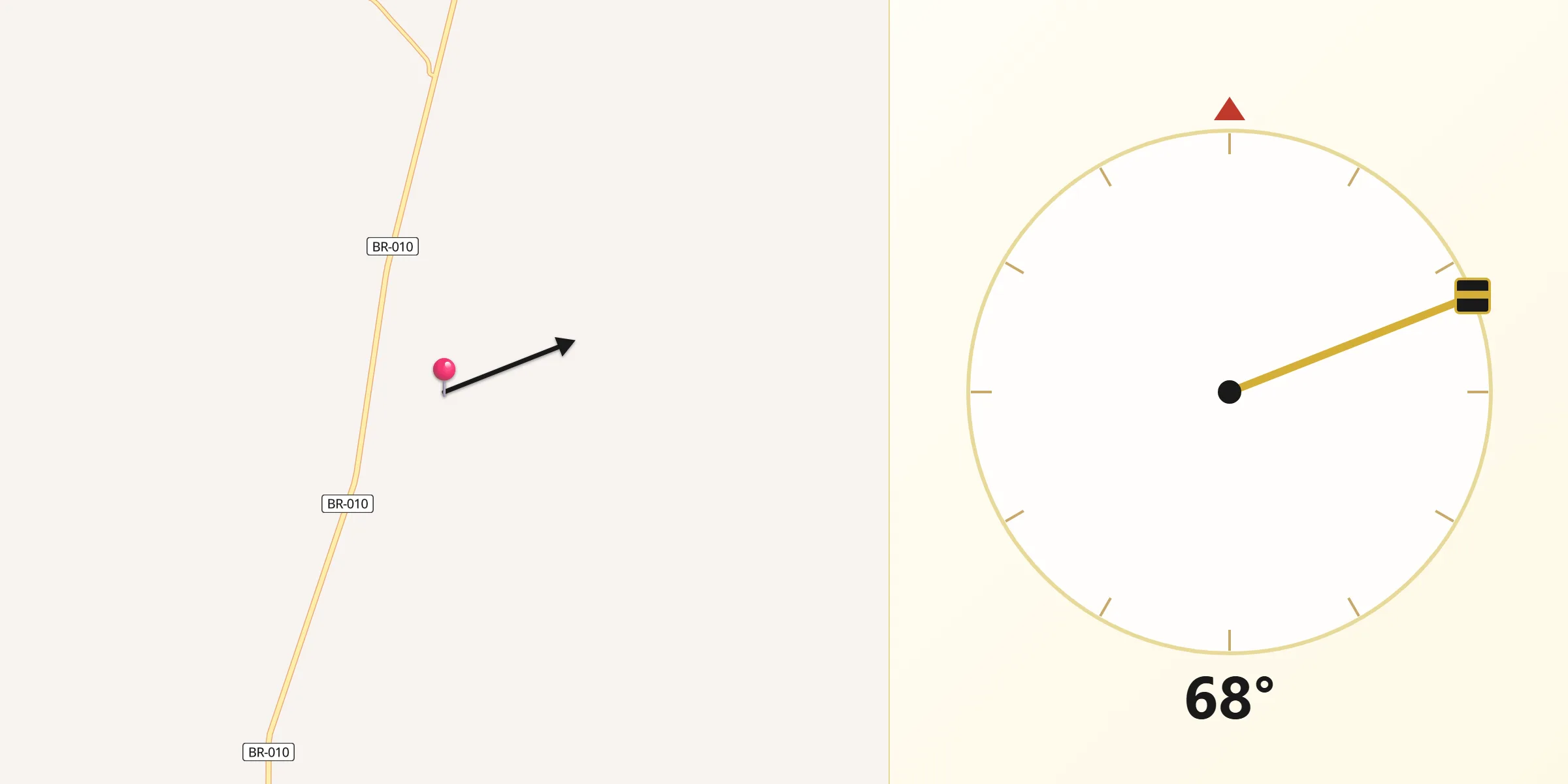 Direção da Qibla a partir de Ulianópolis