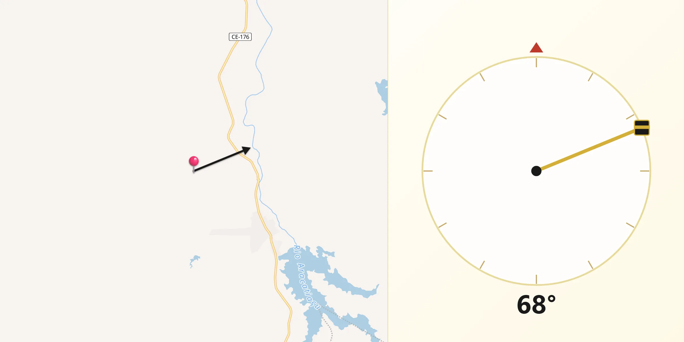 Direção da Qibla a partir de Sobral