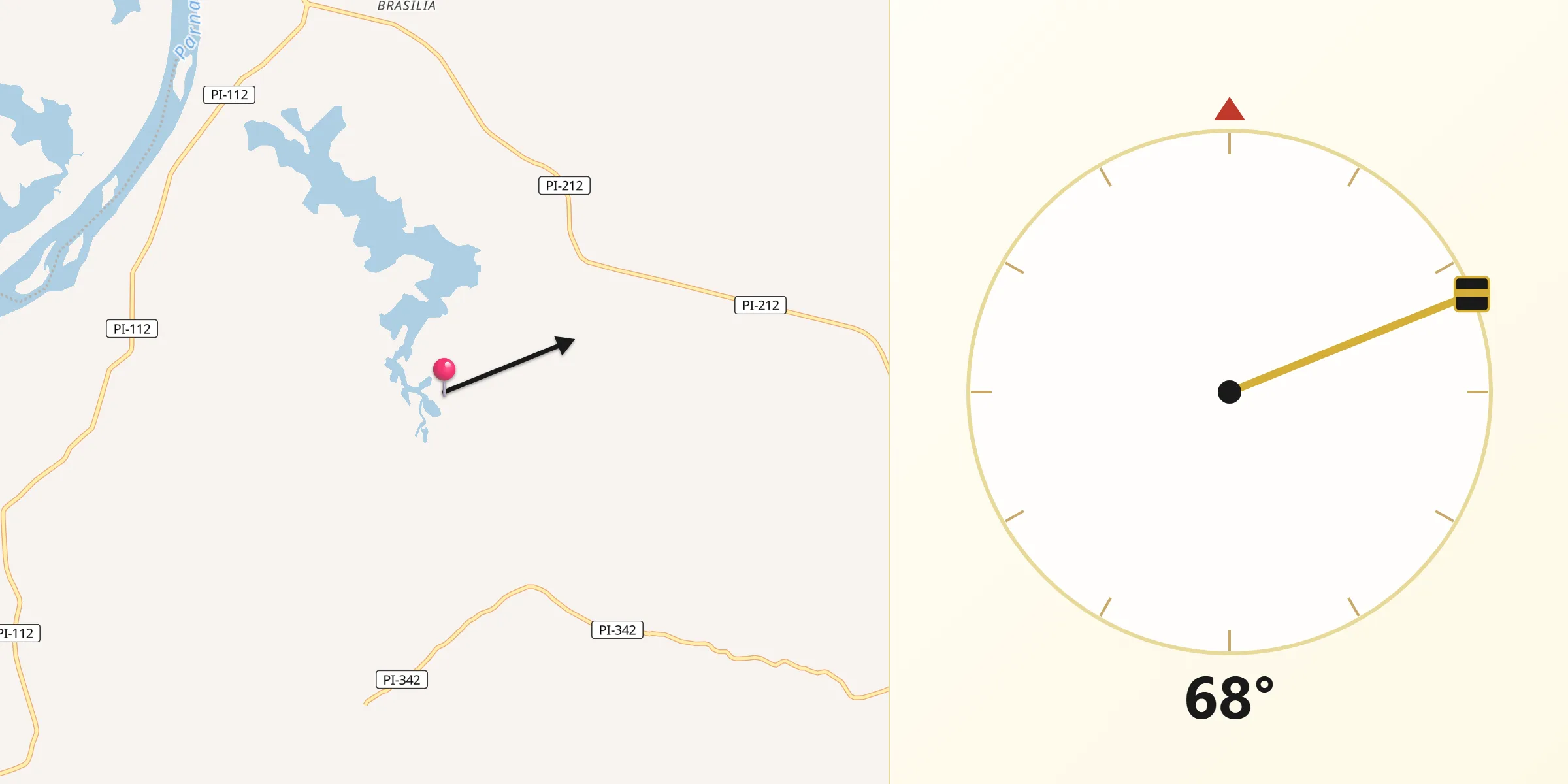 Direção da Qibla a partir de Porto