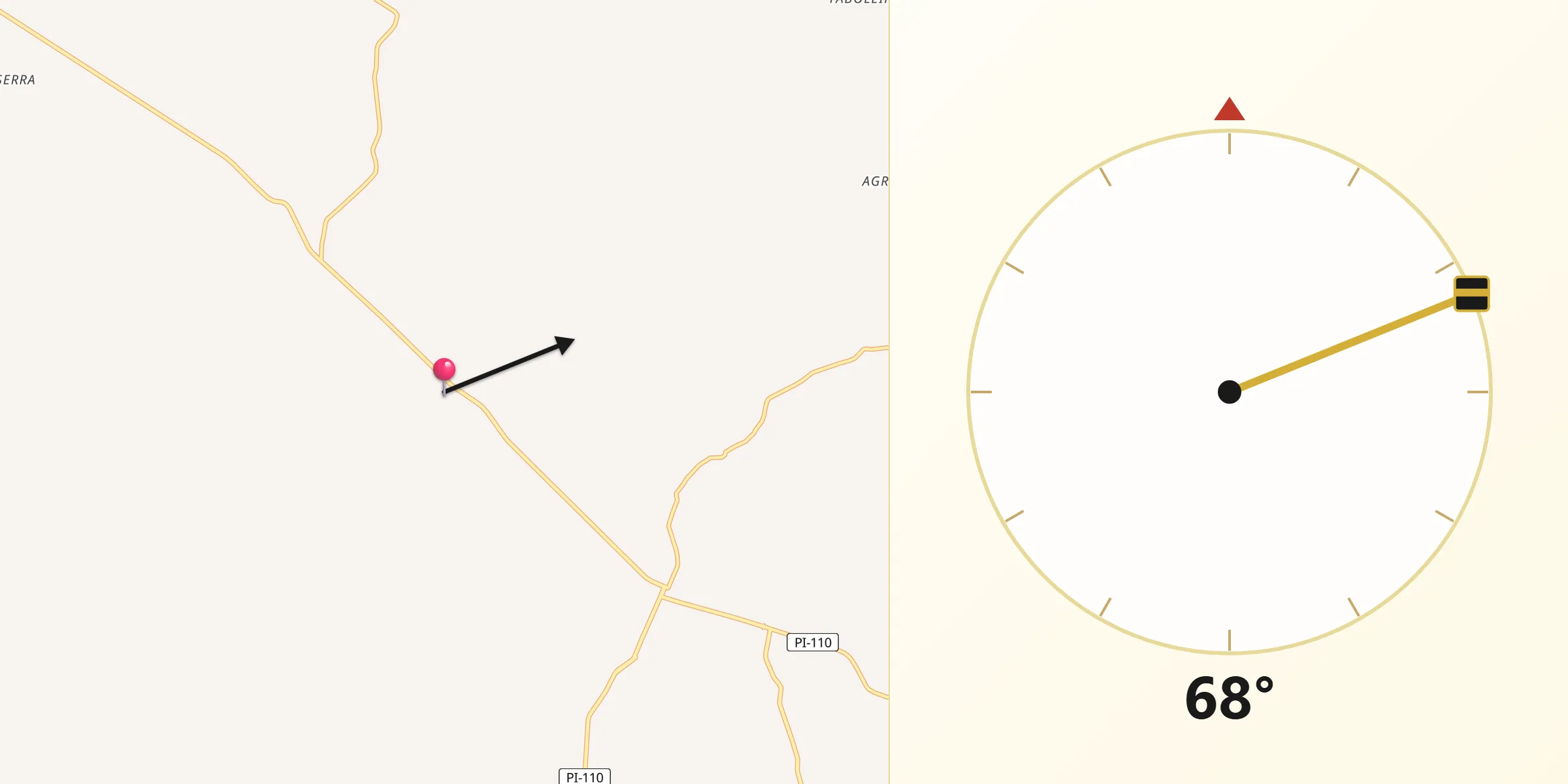 Direção da Qibla a partir de Batalha