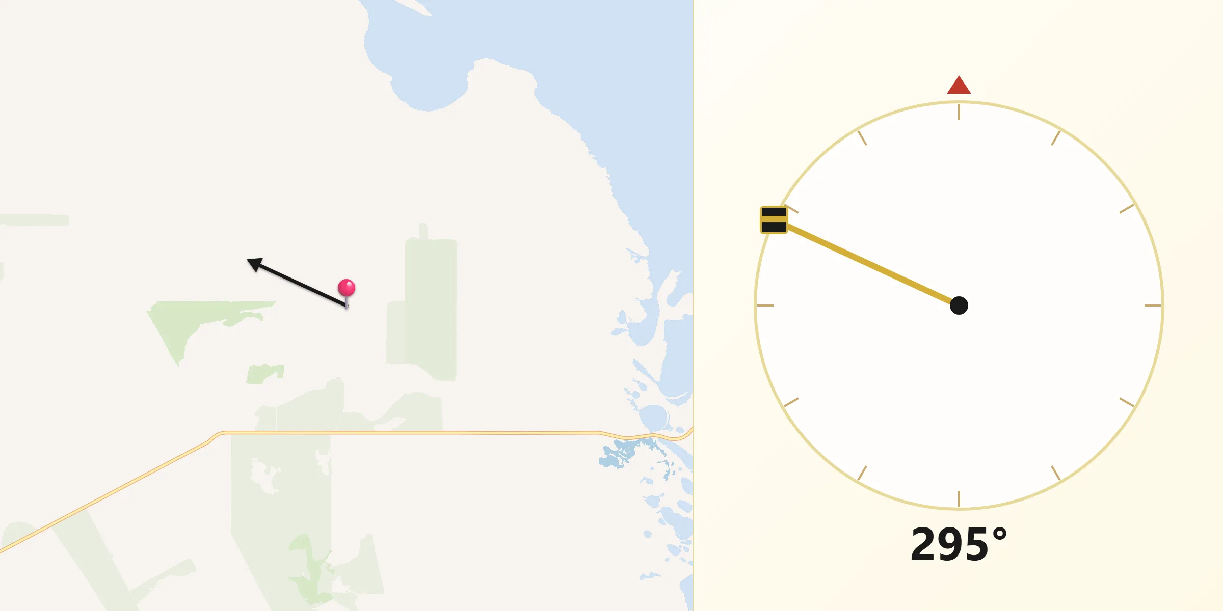 Qibla Direction from Dalwallinu
