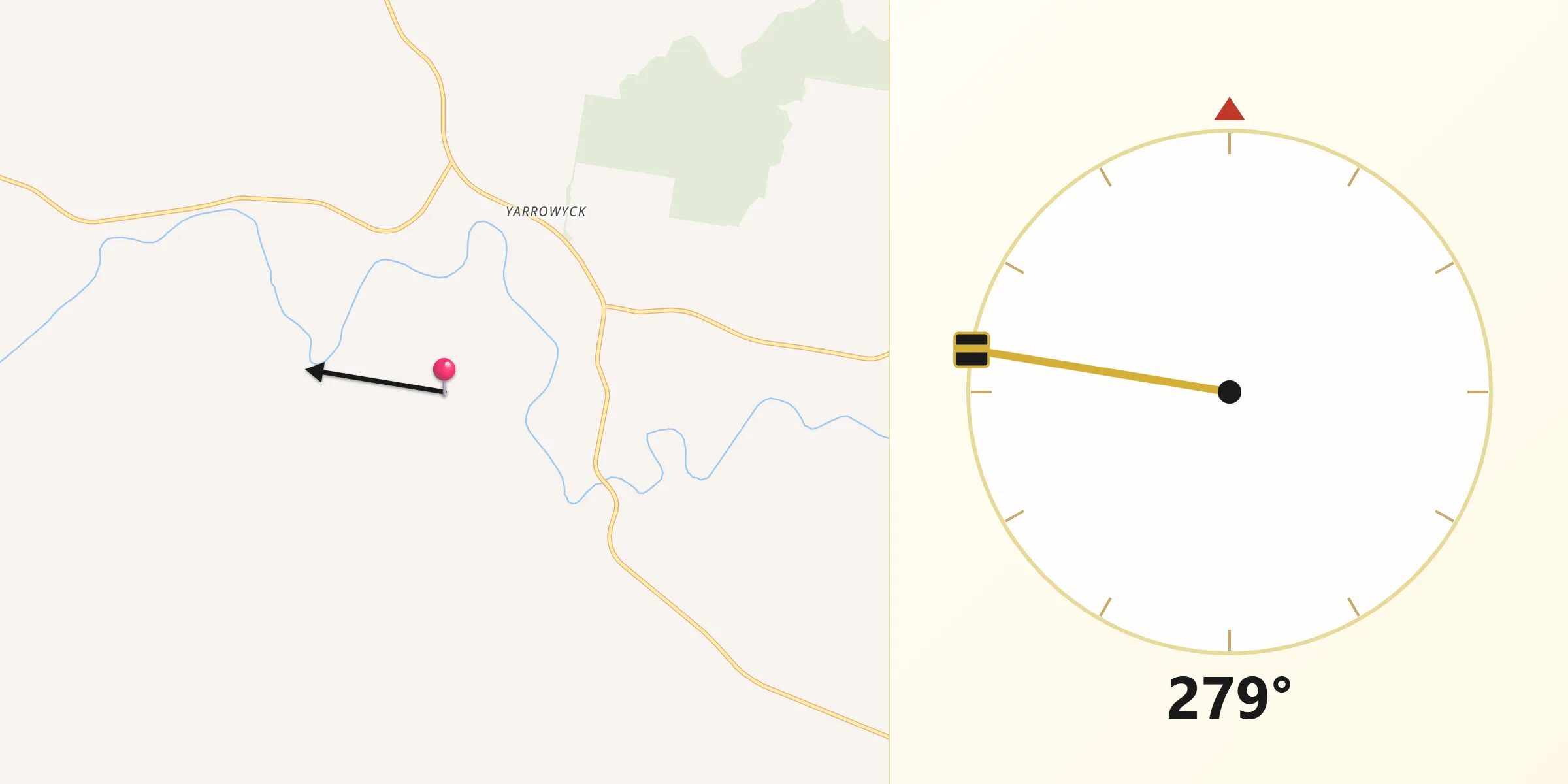 Qibla Direction from Uralla