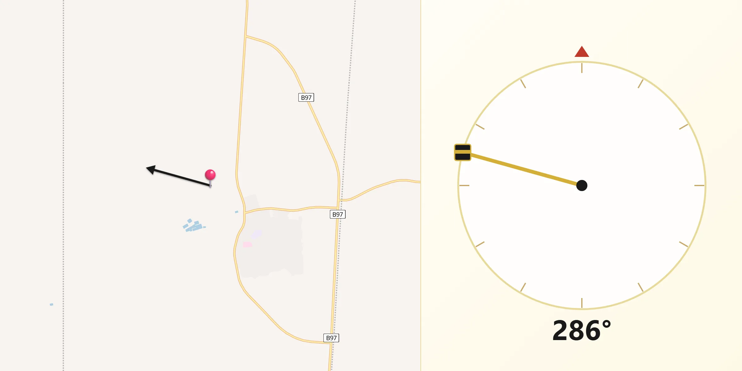 Qibla Direction from Roxby Downs