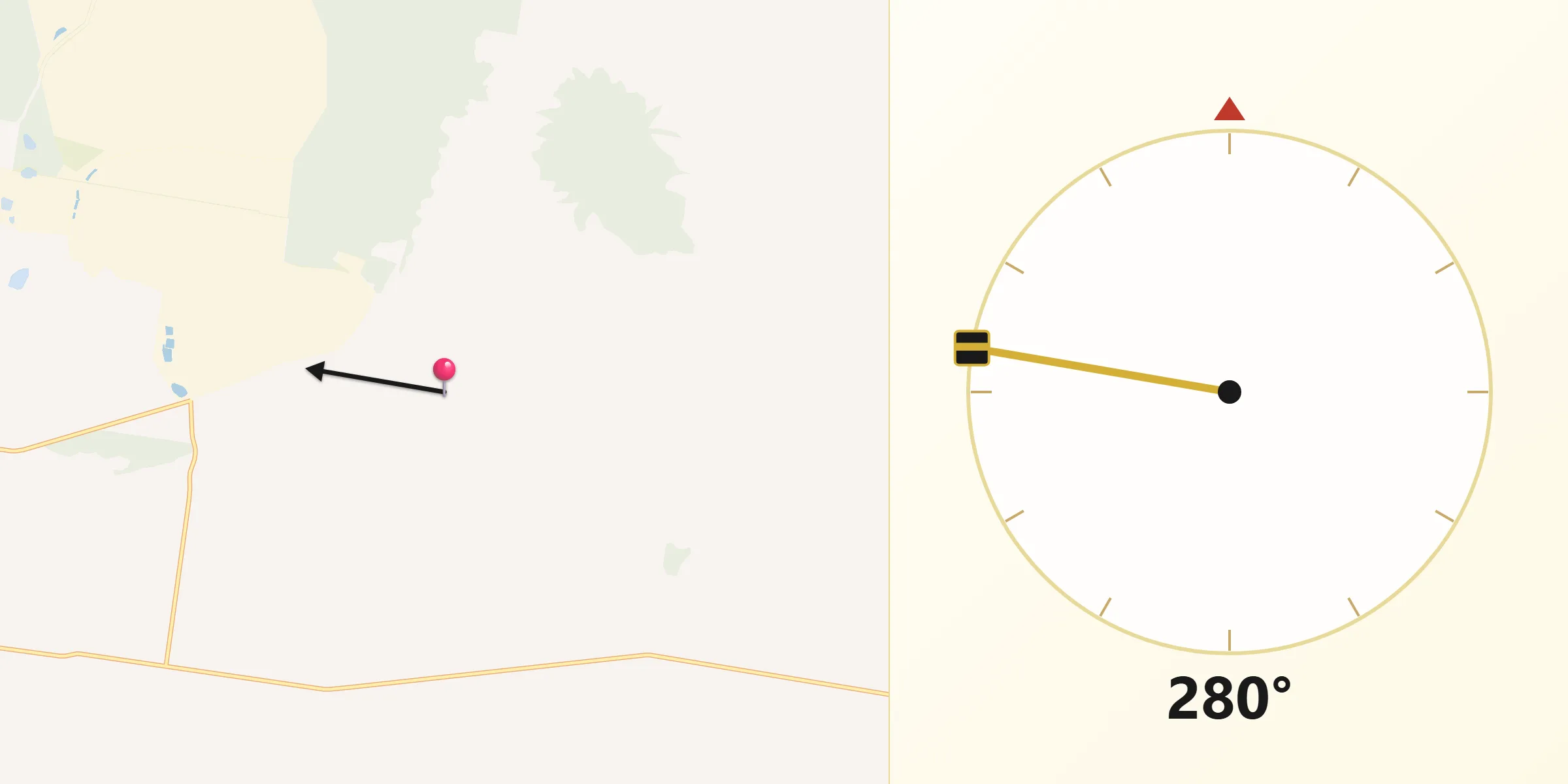 Qibla Direction from Blair Athol
