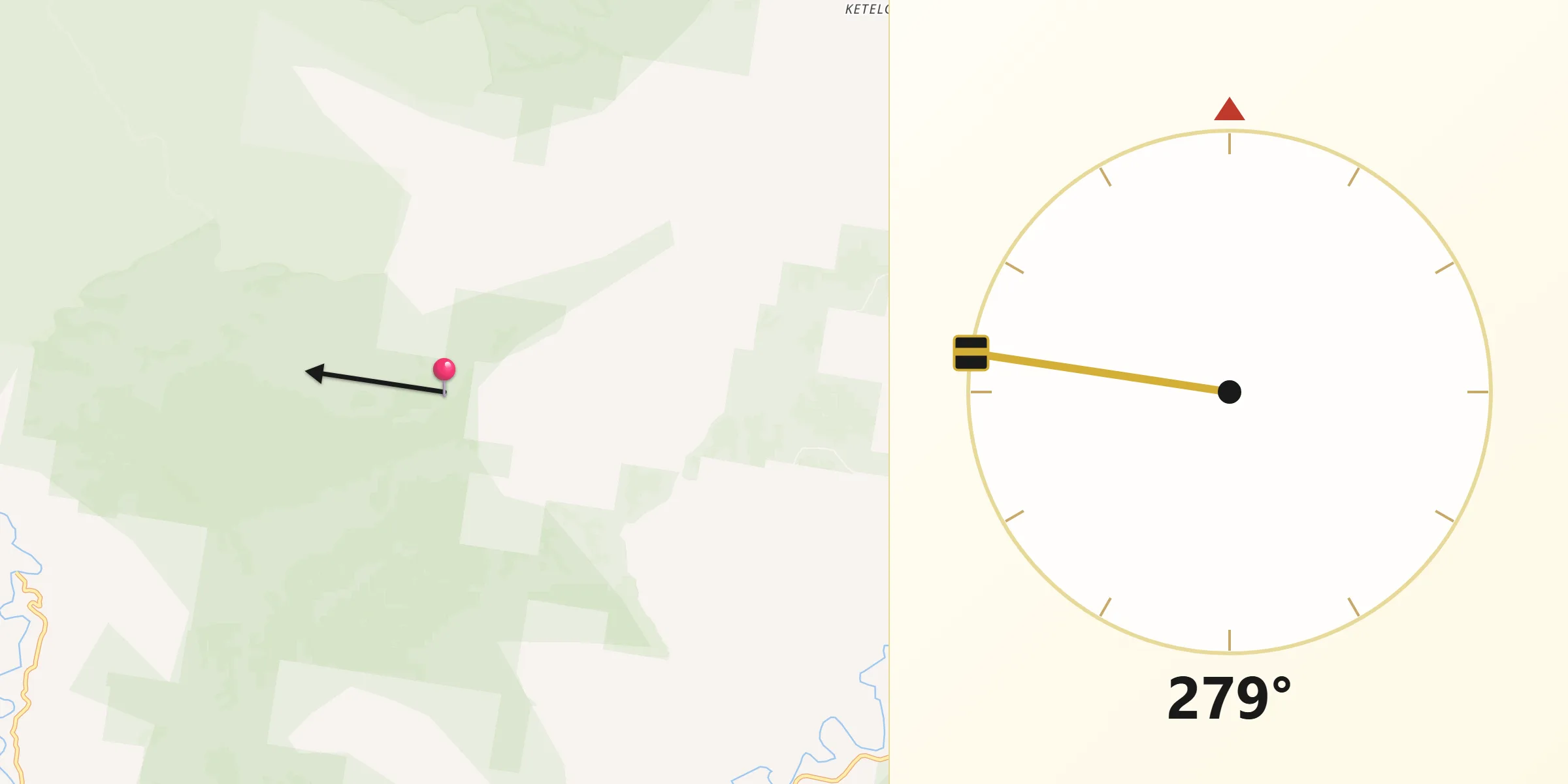 Qibla Direction from Nambucca Shire