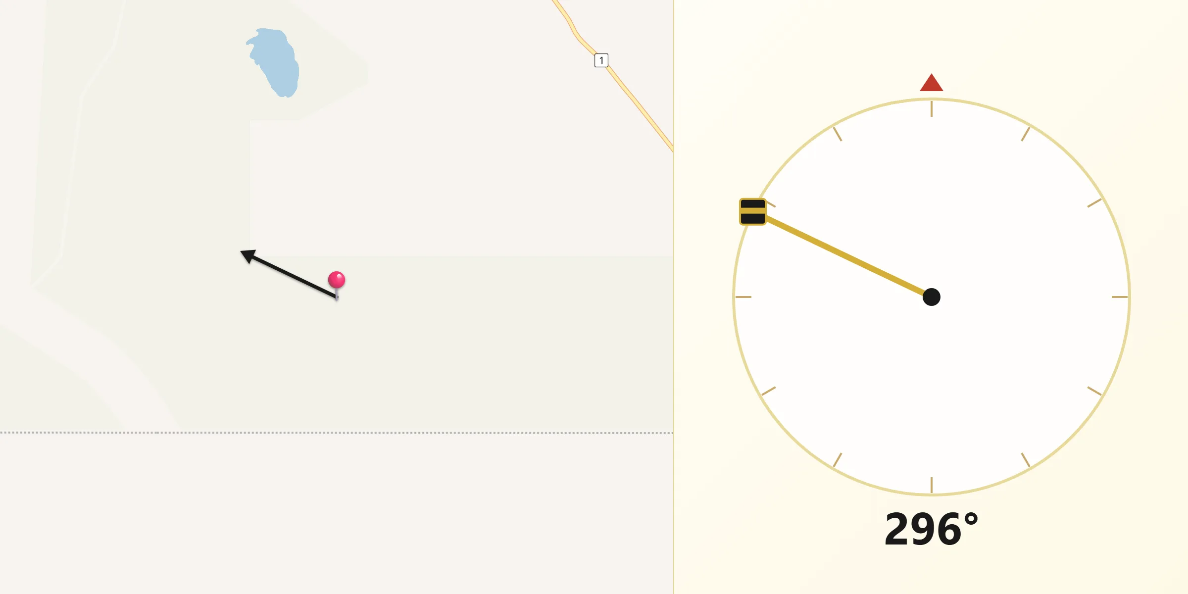 Qibla Direction from Regans Ford