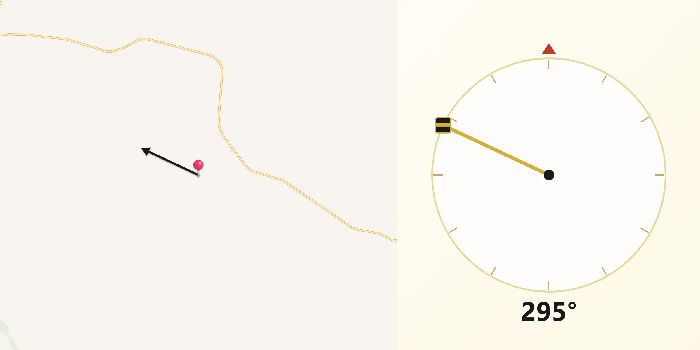Qibla Direction from Victoria Plains