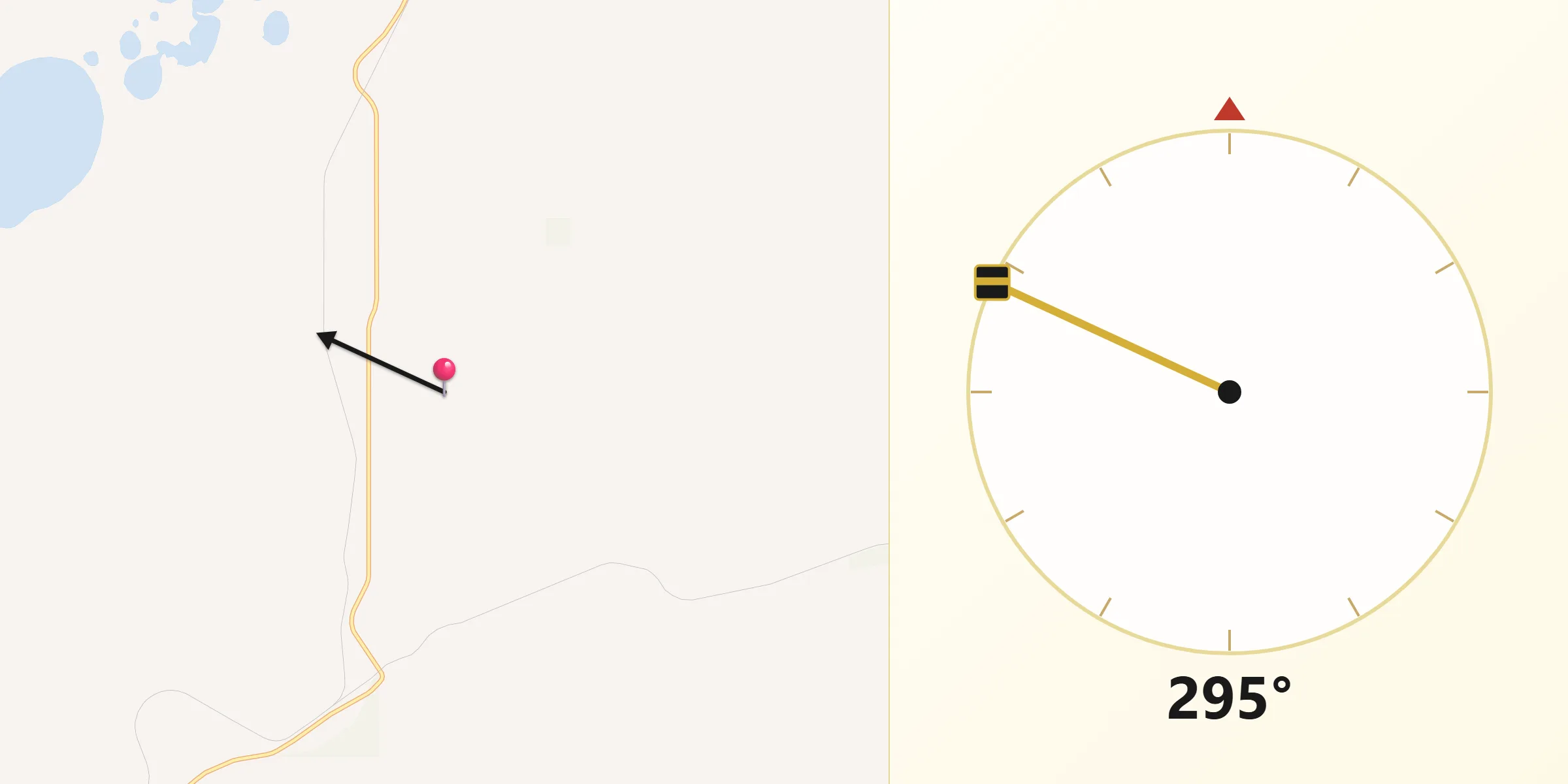 Qibla Direction from Dowerin