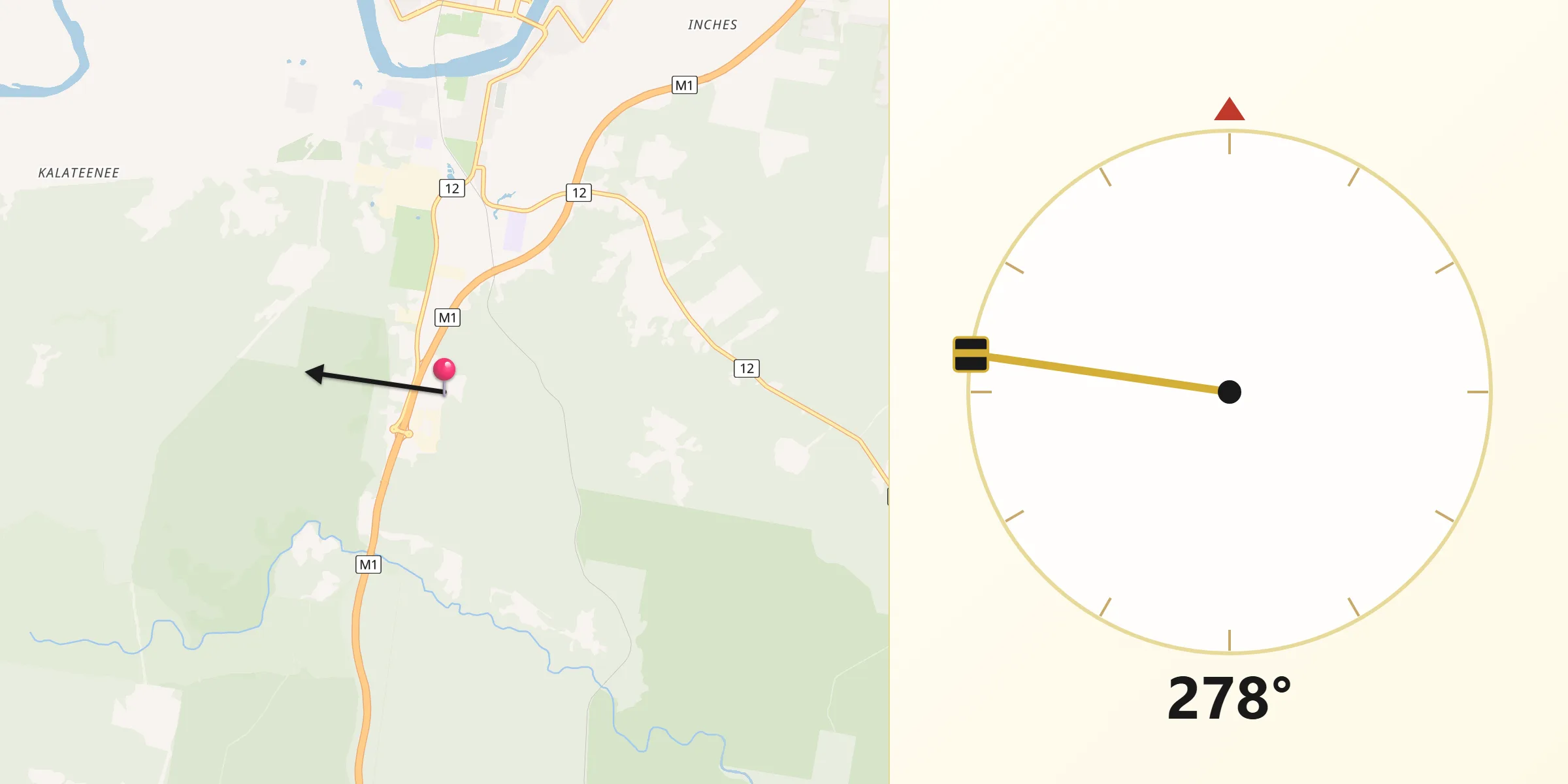 Qibla Direction from South Kempsey