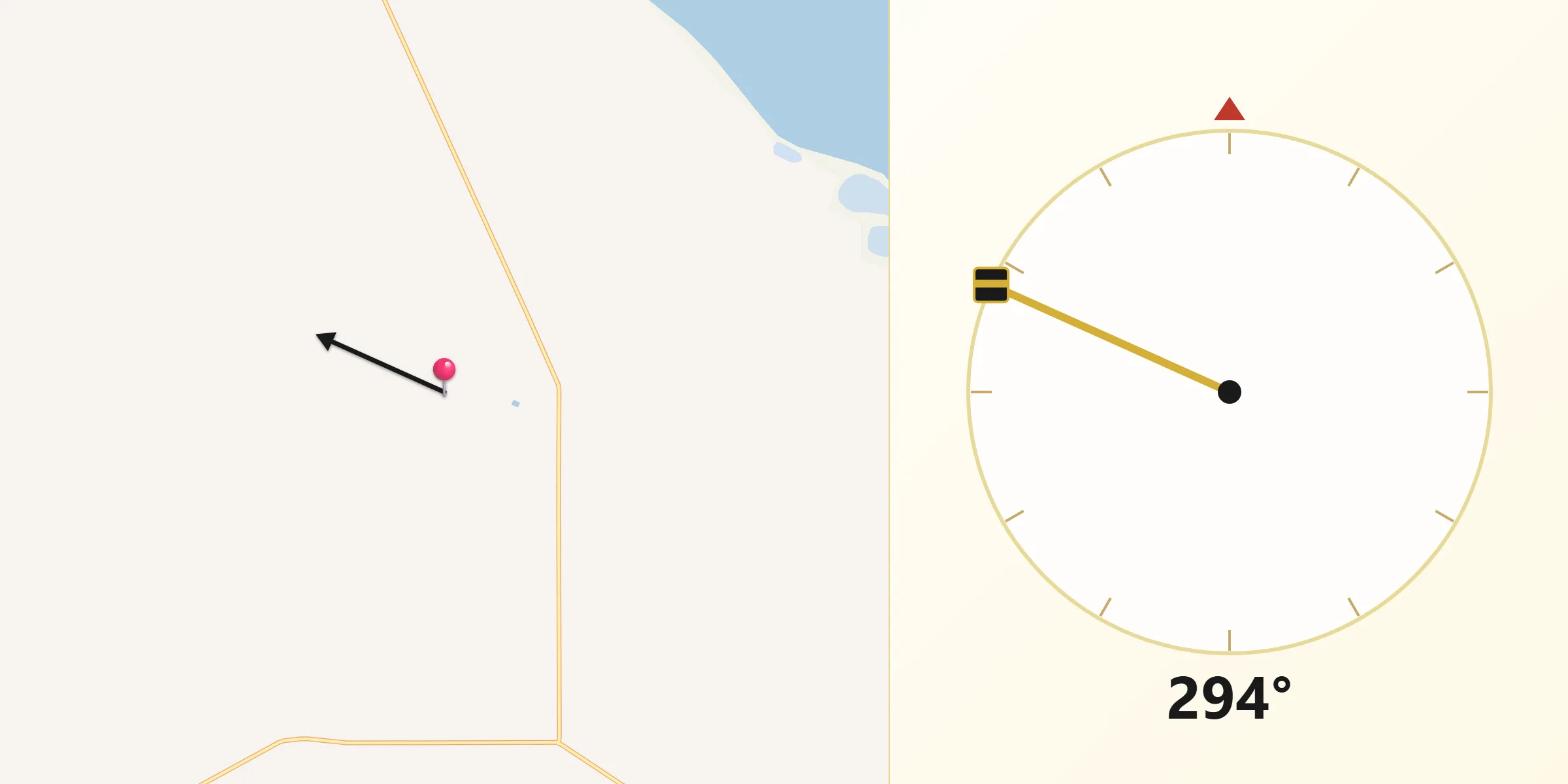 Qibla Direction from Nungarin