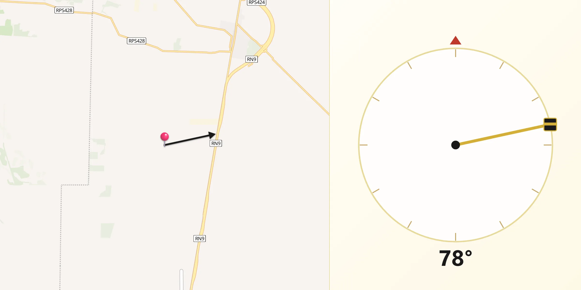 Dirección de la Qibla desde Departamento de Colón