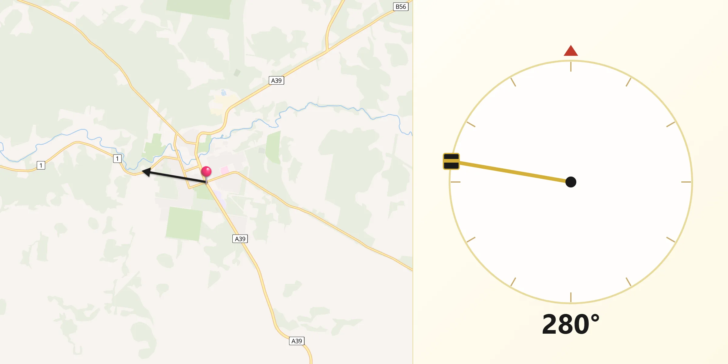 Qibla Direction from Coonabarabran