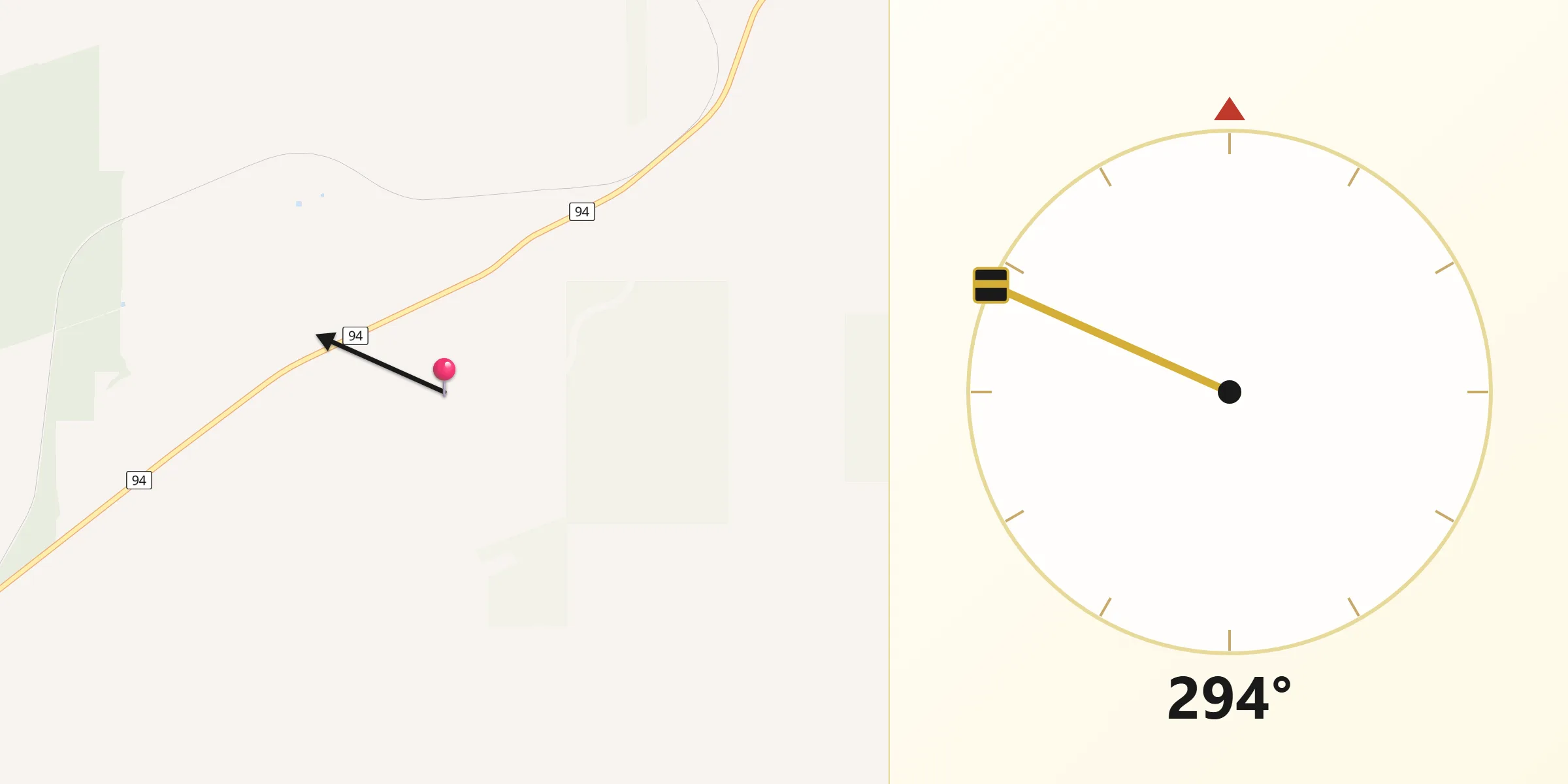 Qibla Direction from Merredin