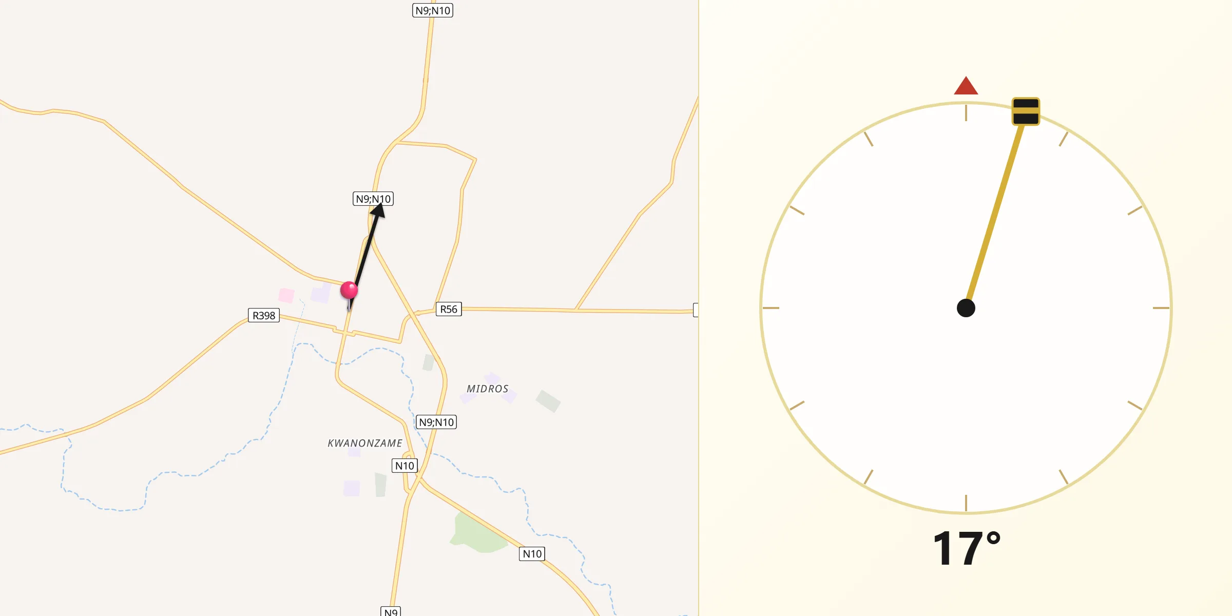 Qibla Direction from Middelburg