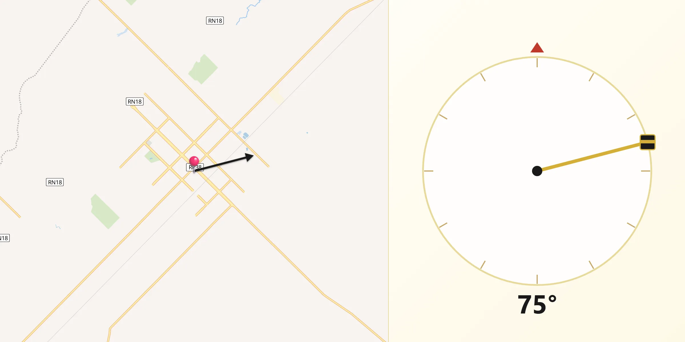 Dirección de la Qibla desde San Salvador