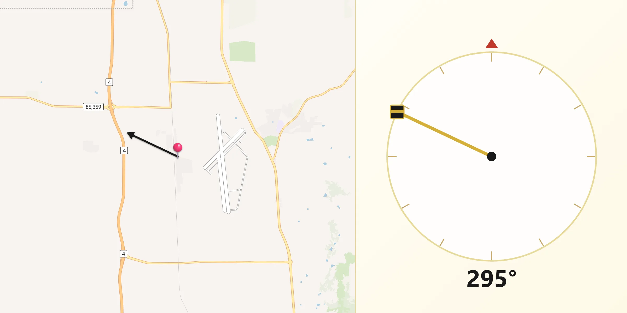 Qibla Direction from Bullsbrook